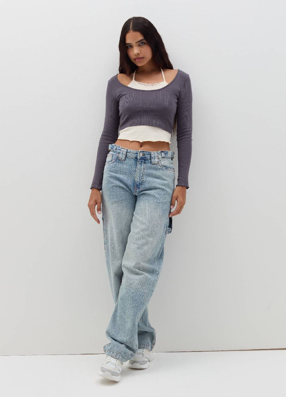 B. ANGEL T-shirt crop con canotta interna Enormi sconti