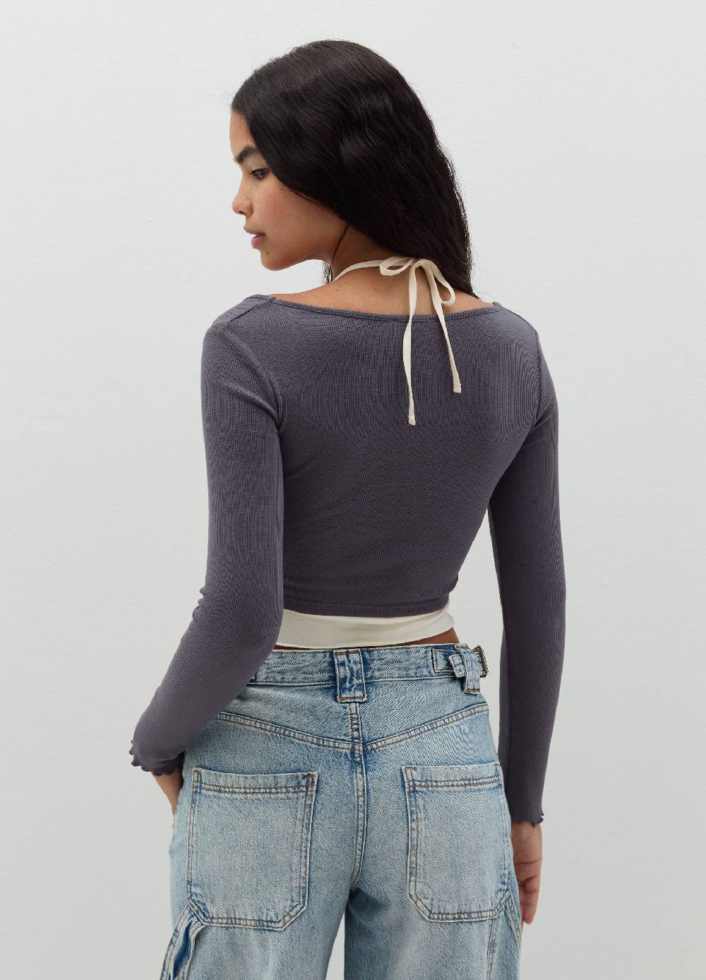 B. ANGEL T-shirt crop con canotta interna Enormi sconti
