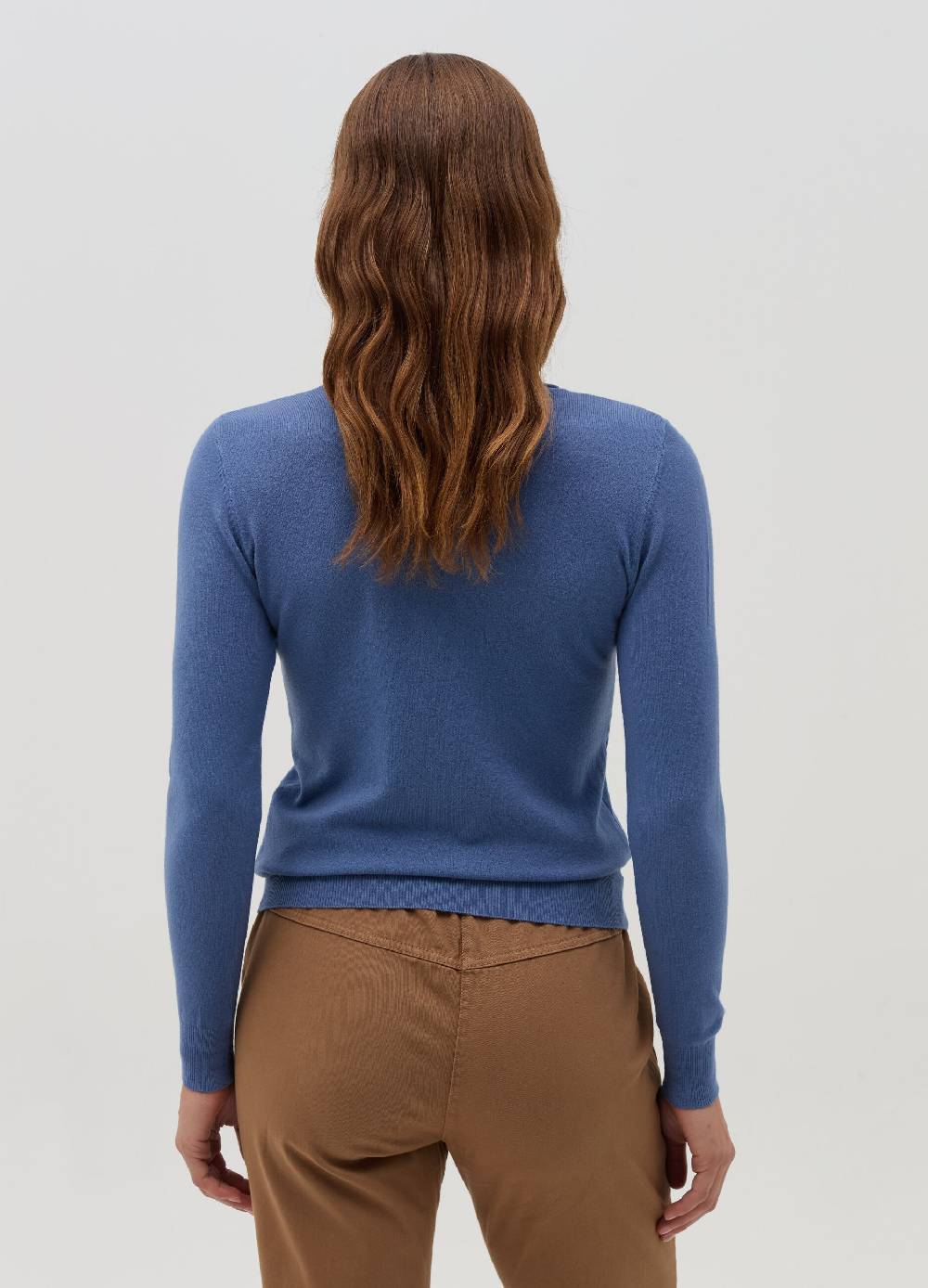 HYBRID Pullover girocollo con piccolo risvolto Esporta salva