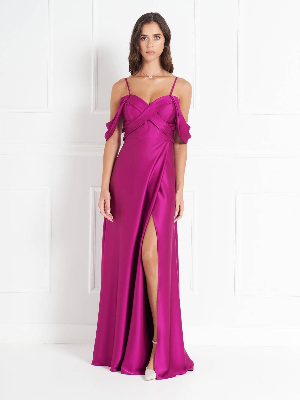 Rinascimento Abito Lungo atelier Lampone Shopping Online
