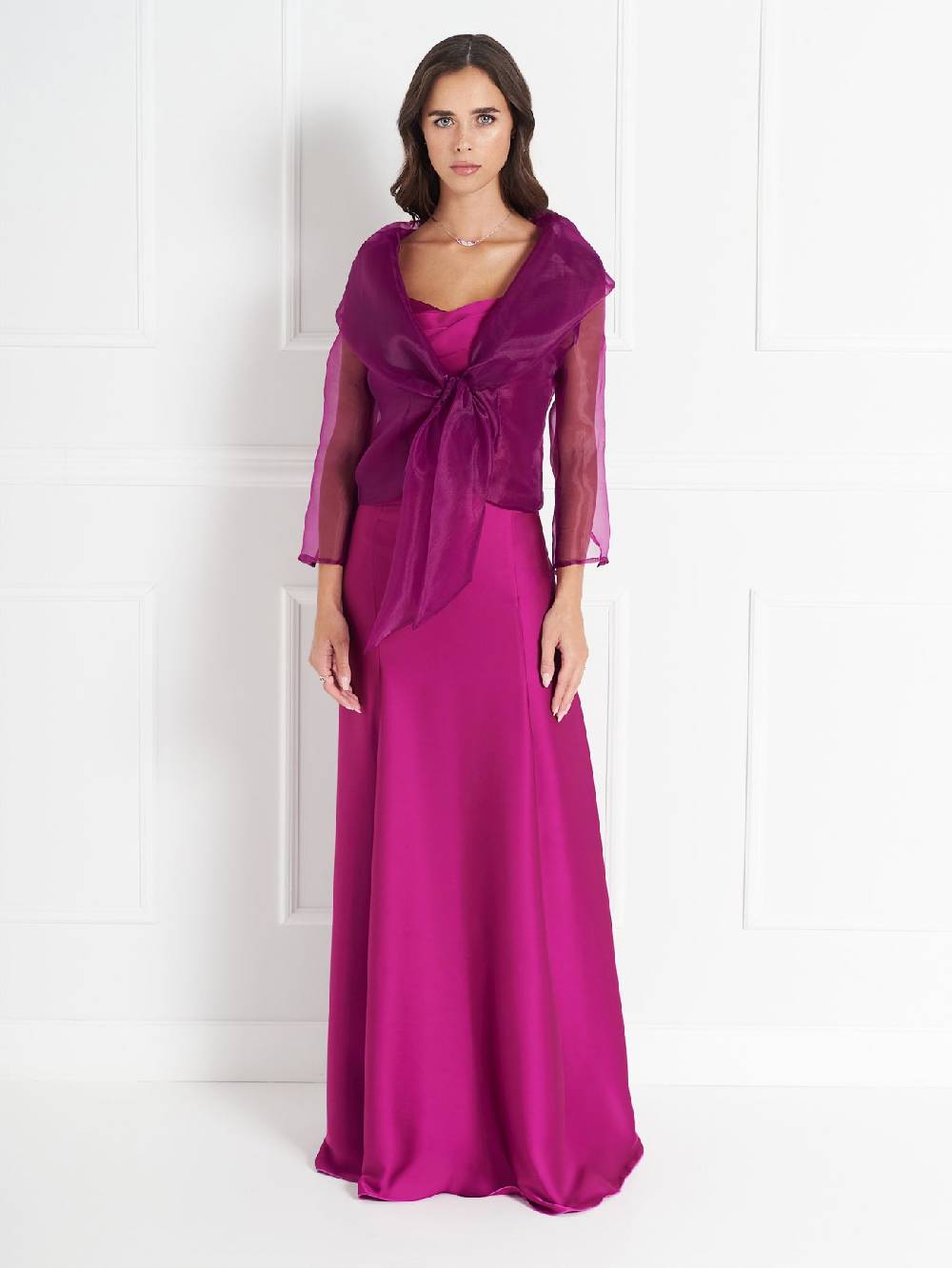 Rinascimento Coprispalle atelier in Organza Lampone Convenienza