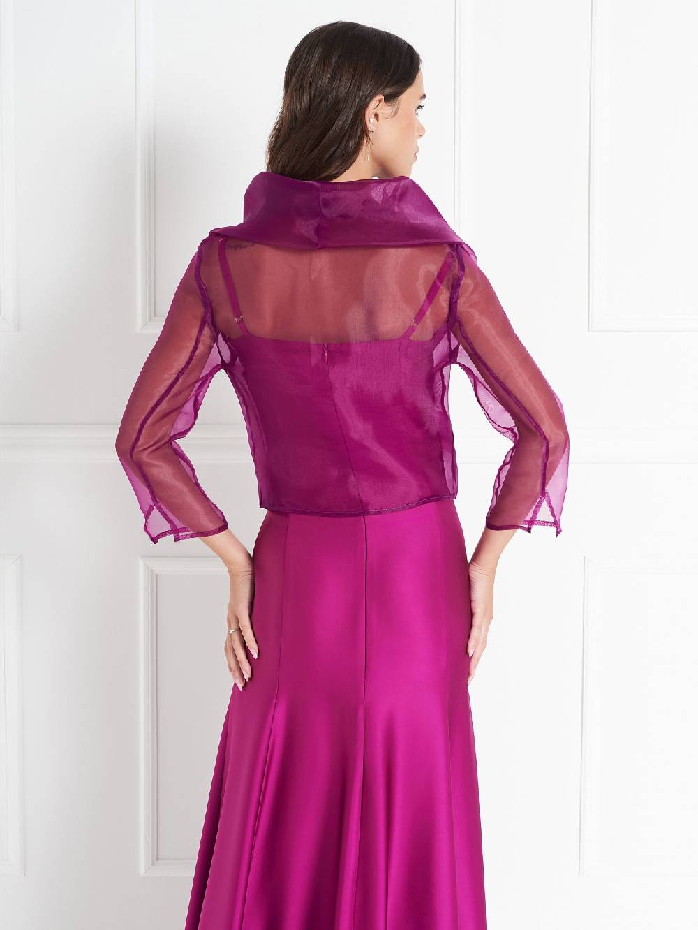 Rinascimento Coprispalle atelier in Organza Lampone Convenienza