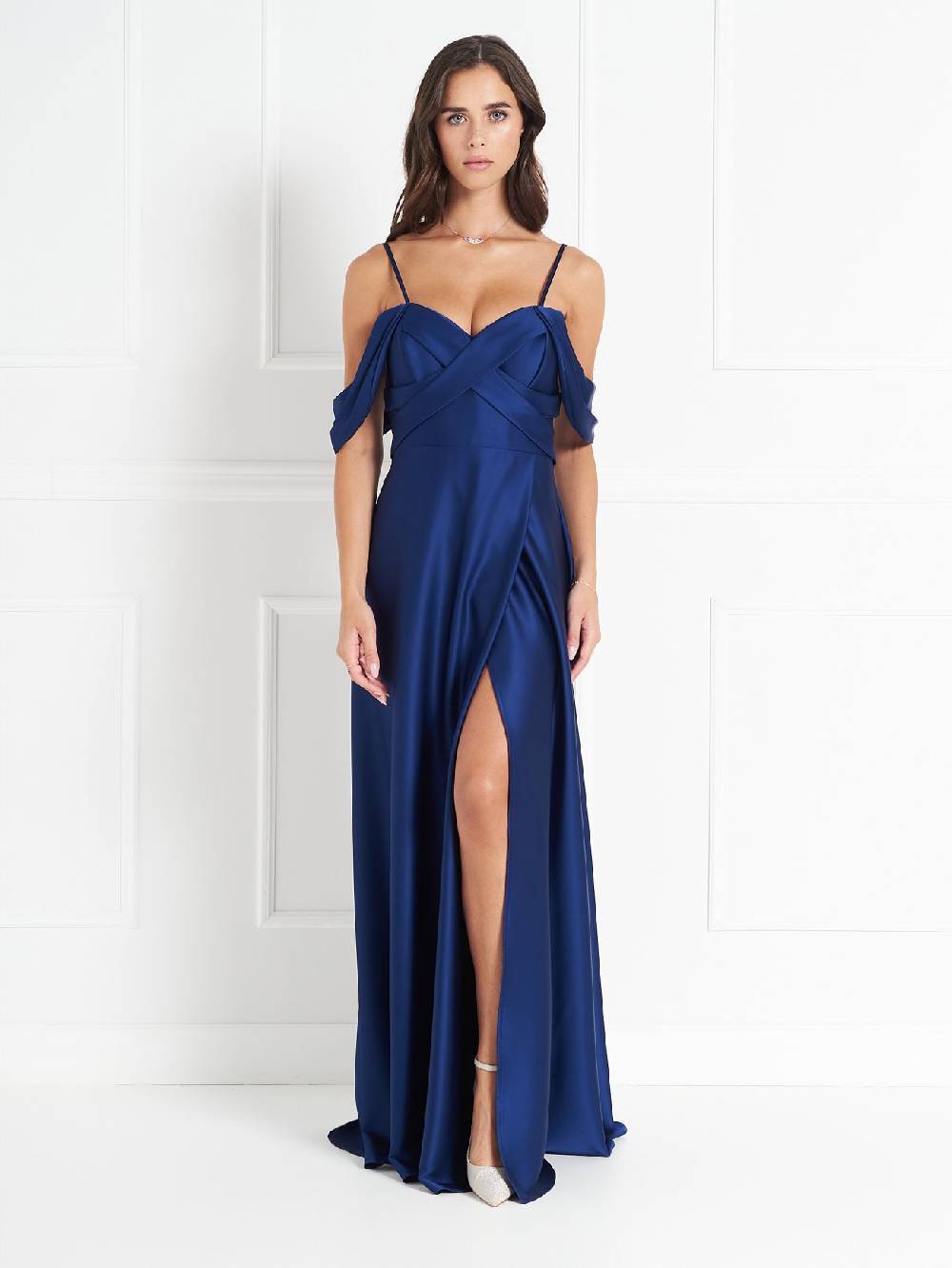 Rinascimento Abito Lungo atelier Blu Offerta