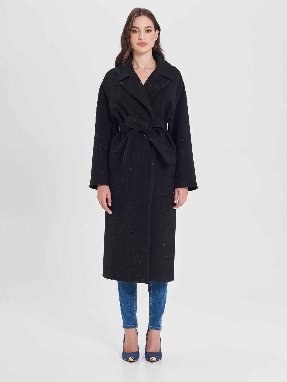 Rinascimento Cappotto Vestaglia Nero Hotsell