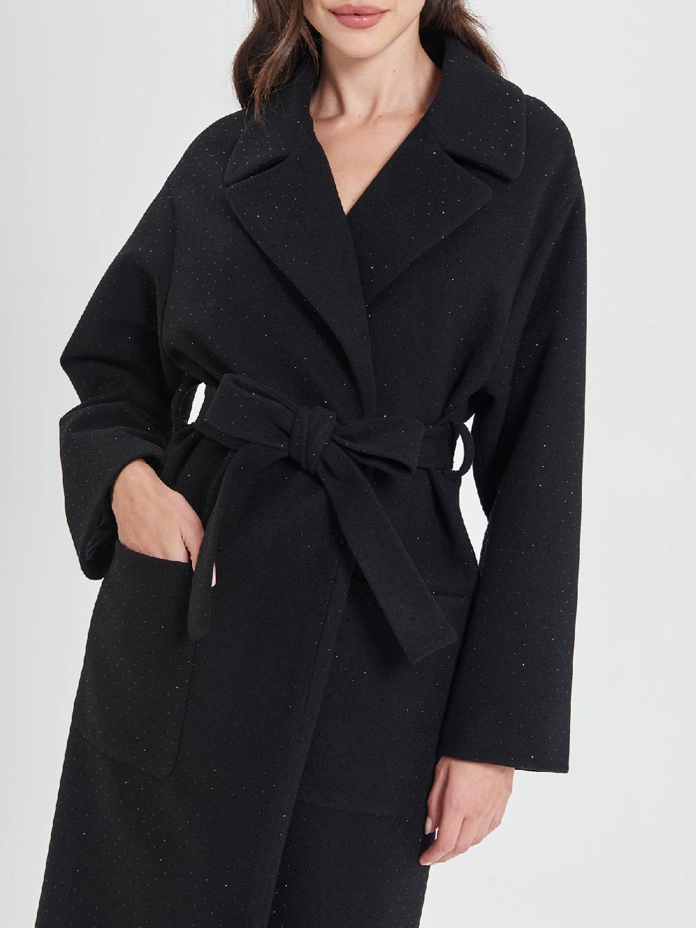 Rinascimento Cappotto Vestaglia Nero Hotsell