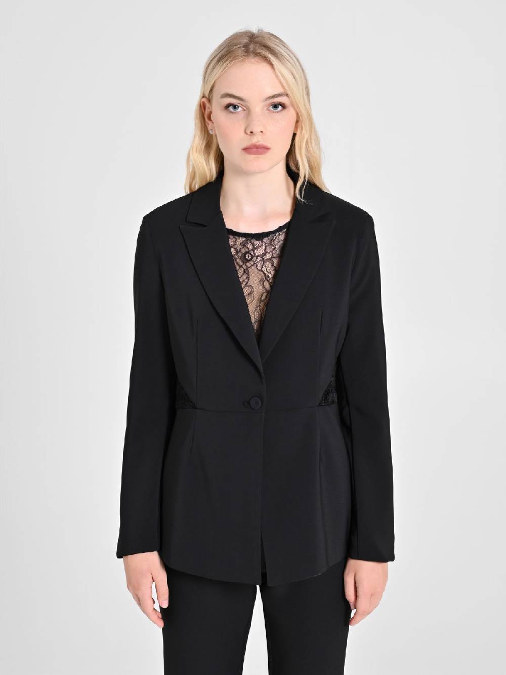 Rinascimento Giacca con inserto Pizzo & Velluto Italia