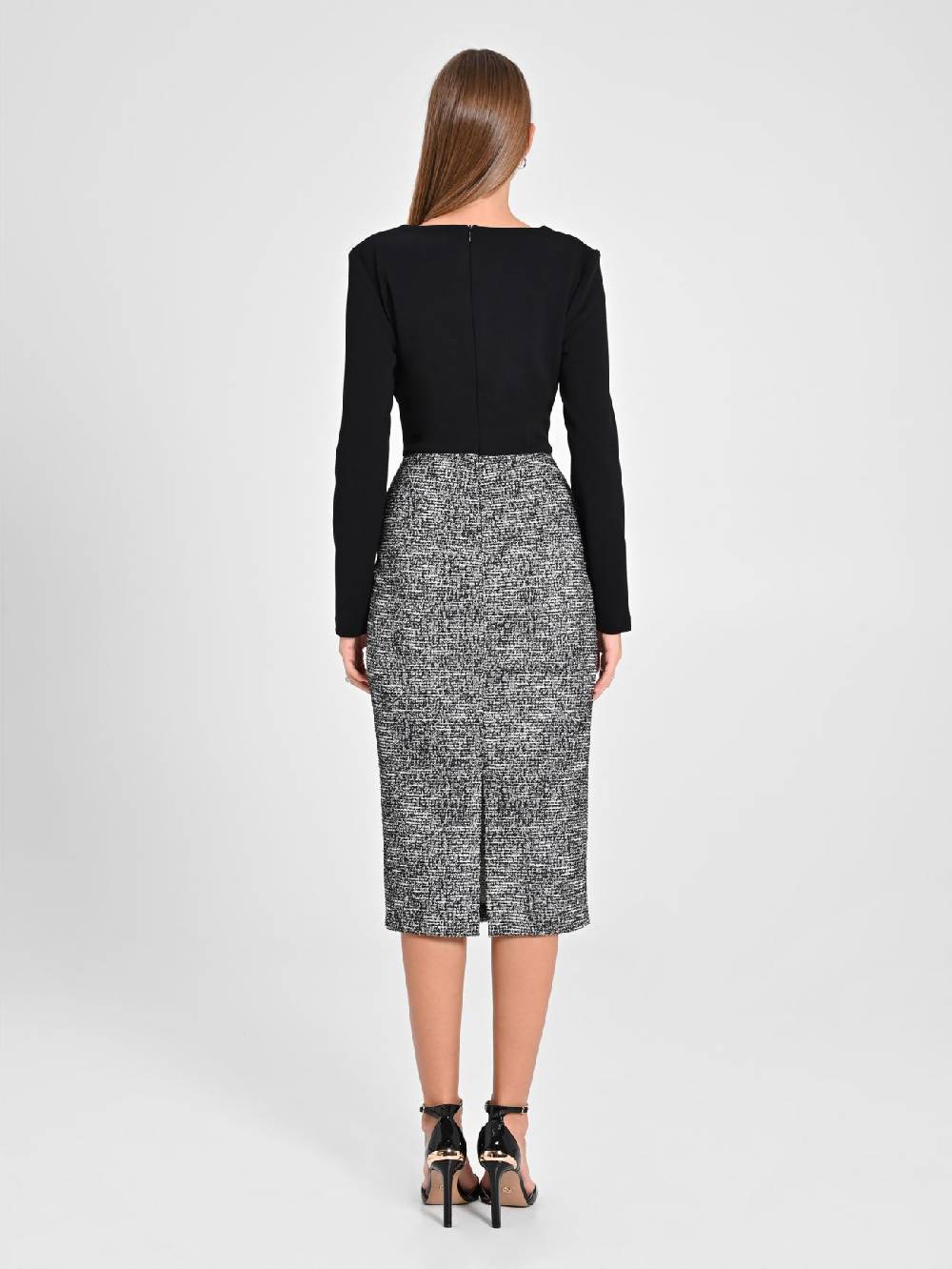 Rinascimento Abito Tweed Lurex Spedizione Gratuita