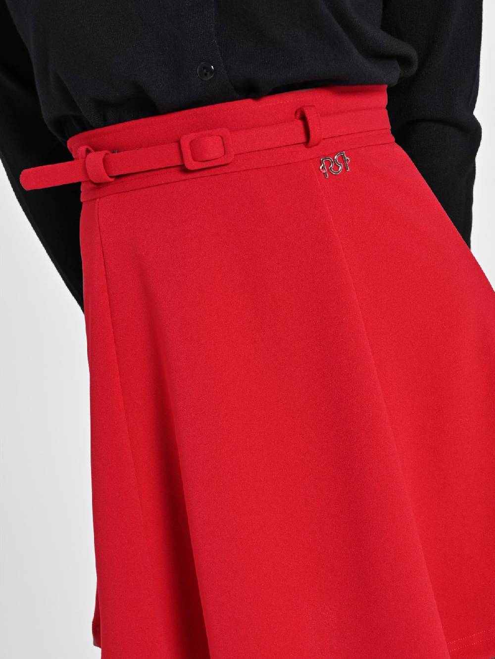Rinascimento Mini Gonna Rossa con Cinturino Negozi Online
