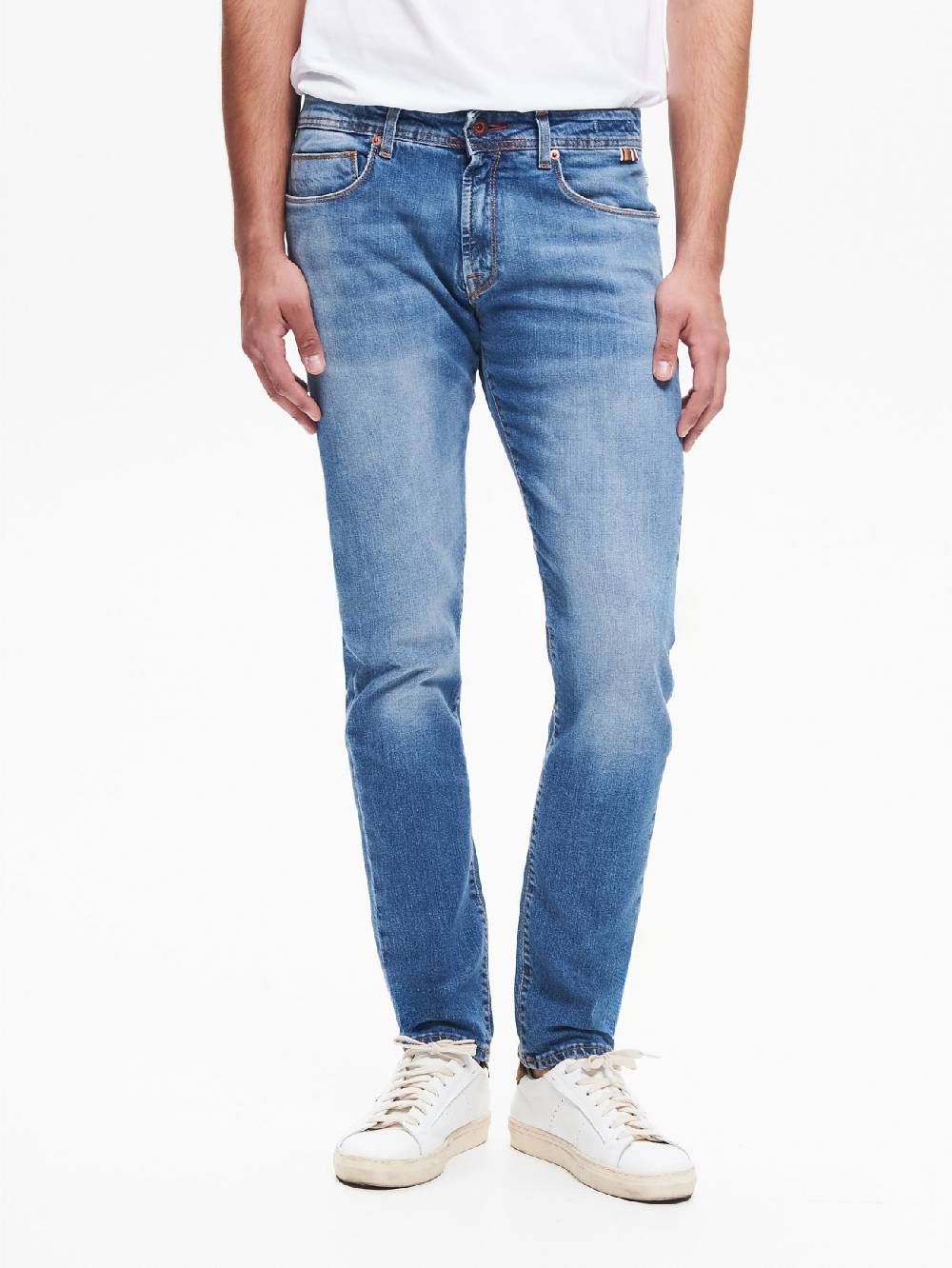 Rinascimento Jeans Slim-Fit Uomo Blu QB24 Sconto