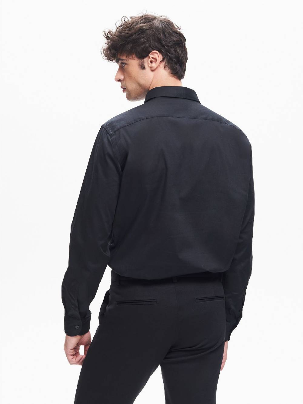 Rinascimento Camicia Popeline Uomo Collo alla Francese QB24 Economico