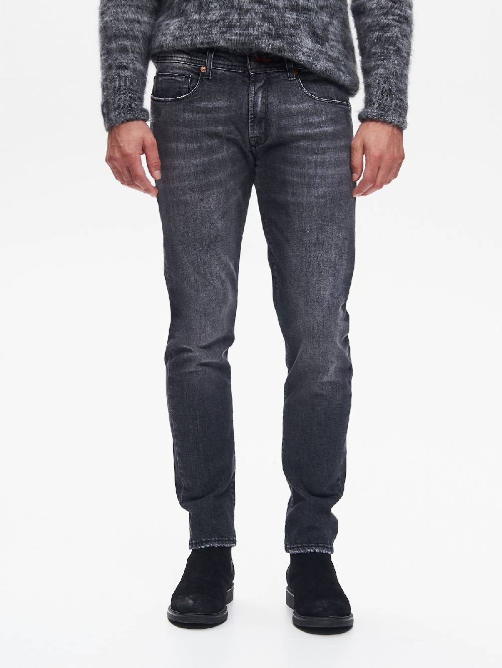 Rinascimento Jeans Regular-Fit Uomo Nero QB24 Offerte