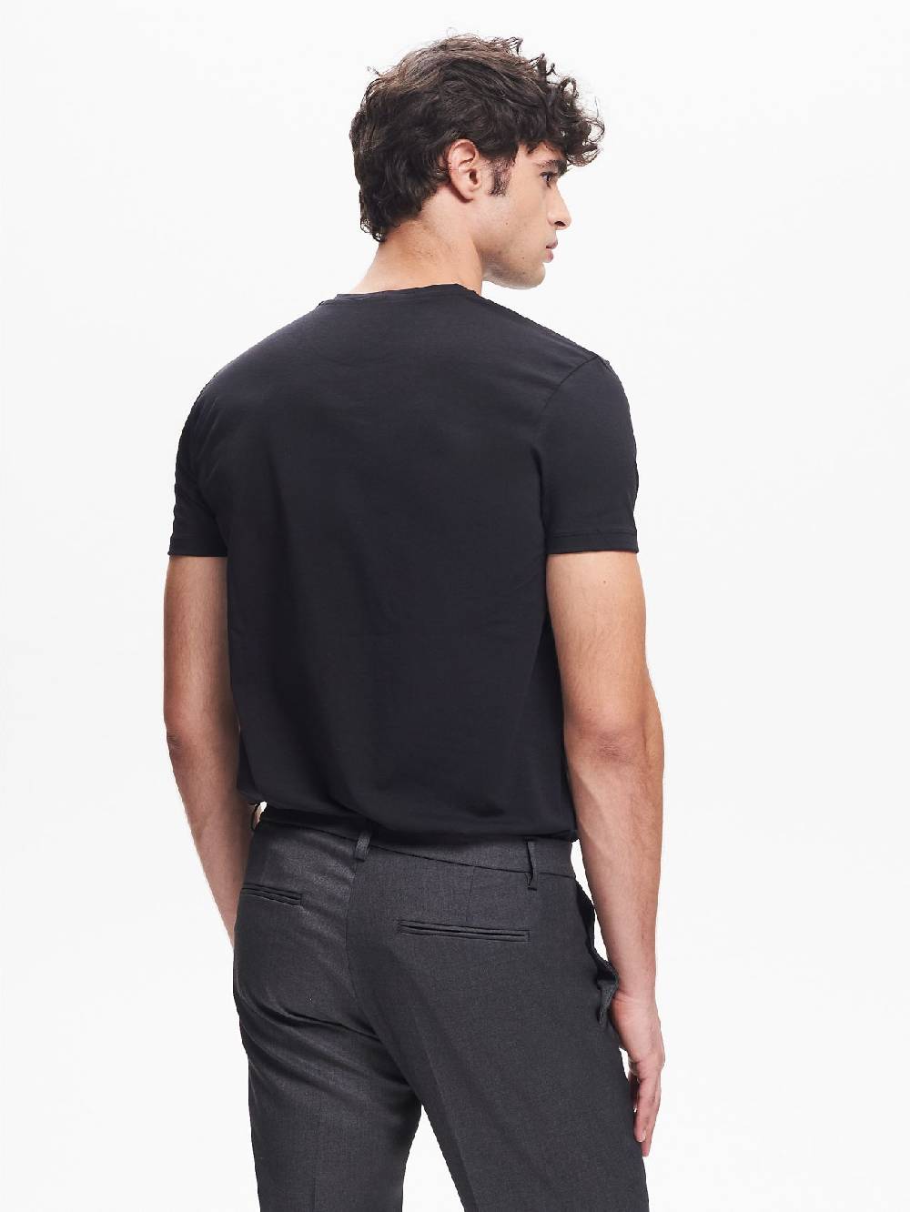 Rinascimento T-shirt Girocollo Uomo Nero QB24 Hotsell