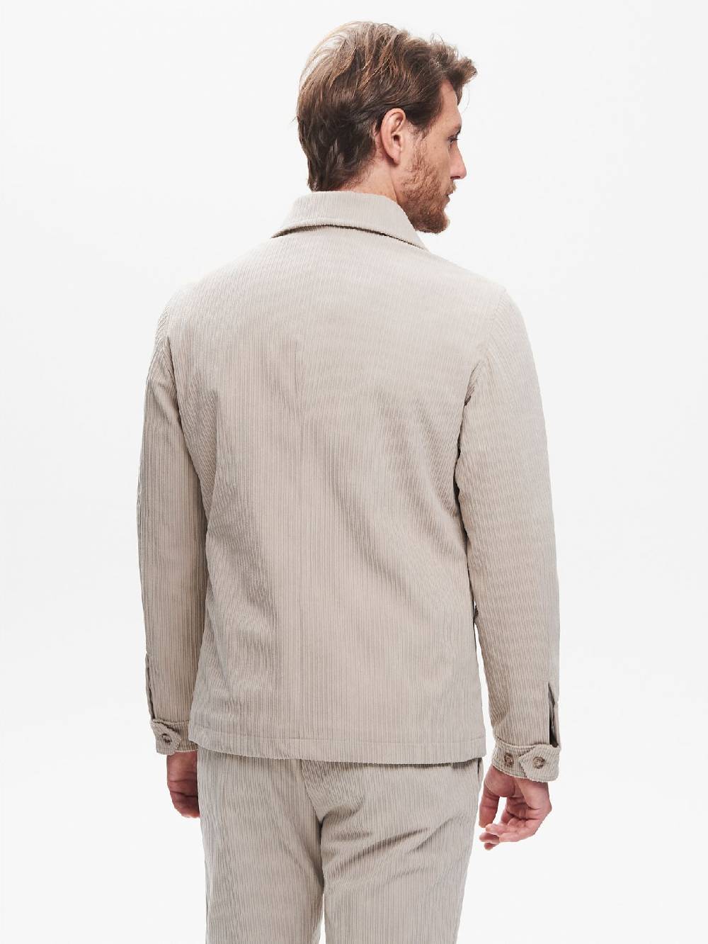 Rinascimento Giacca in Velluto Uomo Costa Francese QB24 Vendita Calda