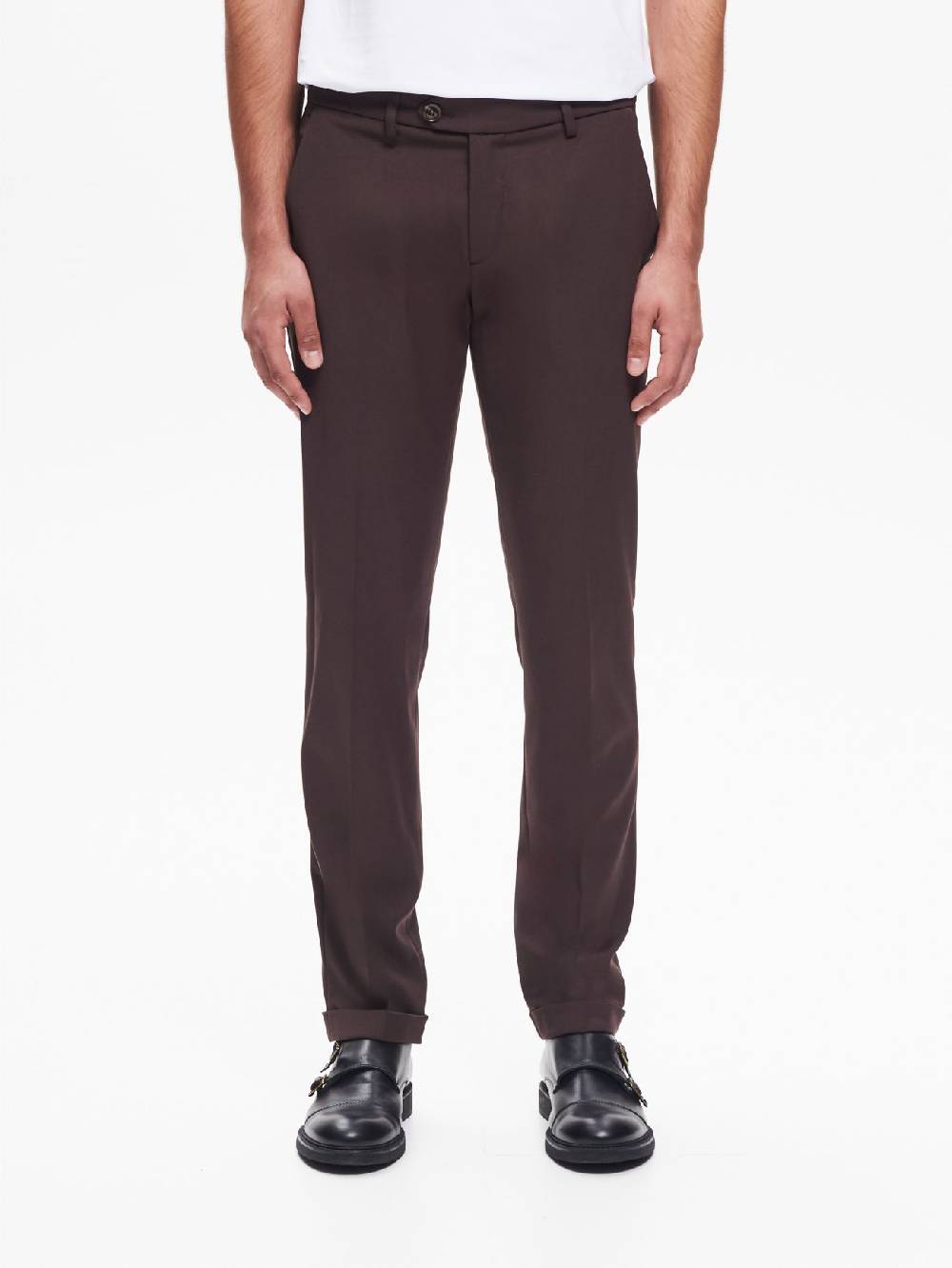 Rinascimento Pantaloni da abito Uomo Poliviscosa Moro QB24 Negozio