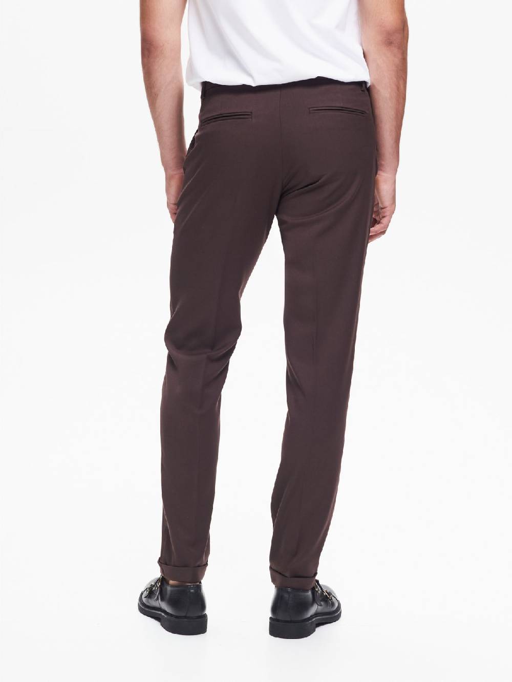 Rinascimento Pantaloni da abito Uomo Poliviscosa Moro QB24 Negozio