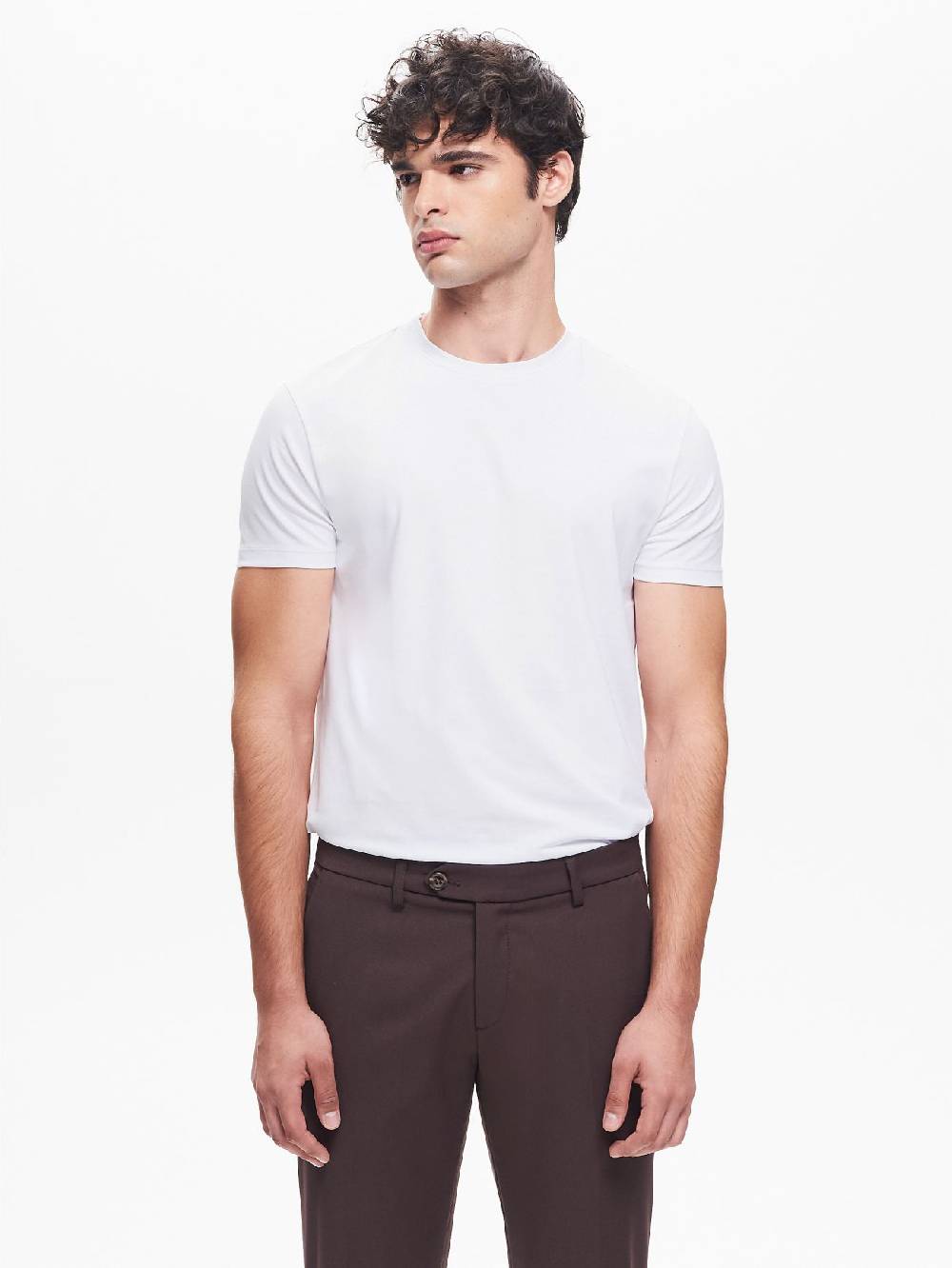 Rinascimento T-shirt Girocollo Uomo Bianco QB24 In Saldo