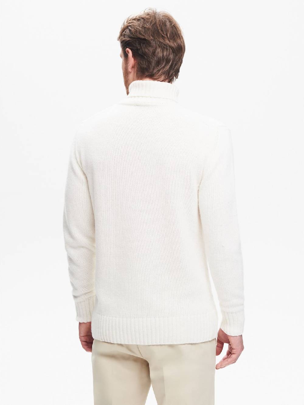 Rinascimento Maglione Dolcevita Uomo con Lavorazione QB24 Nuova