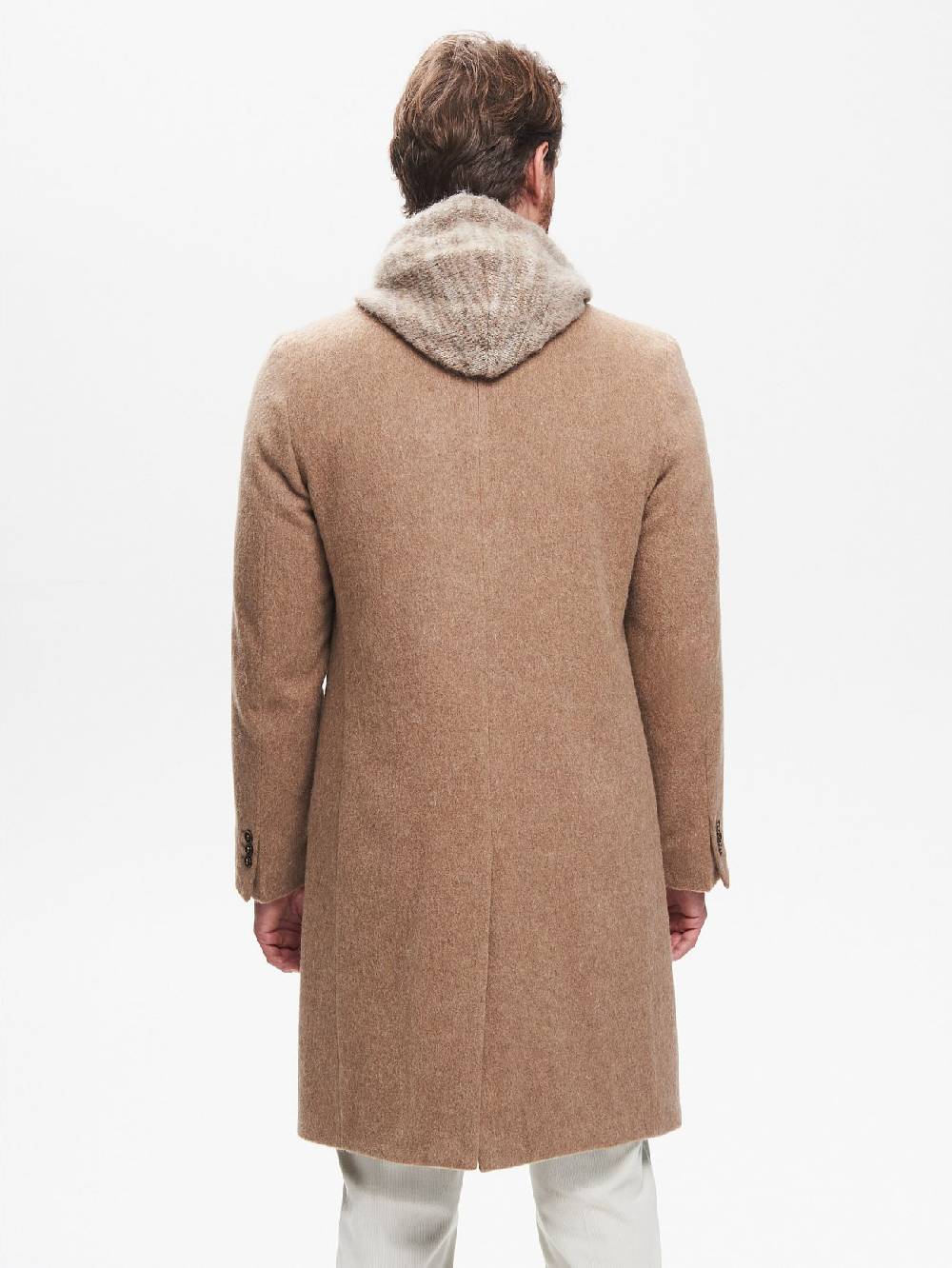 Rinascimento Cappotto Doppiopetto Uomo Over Spazzolato QB24 Moda