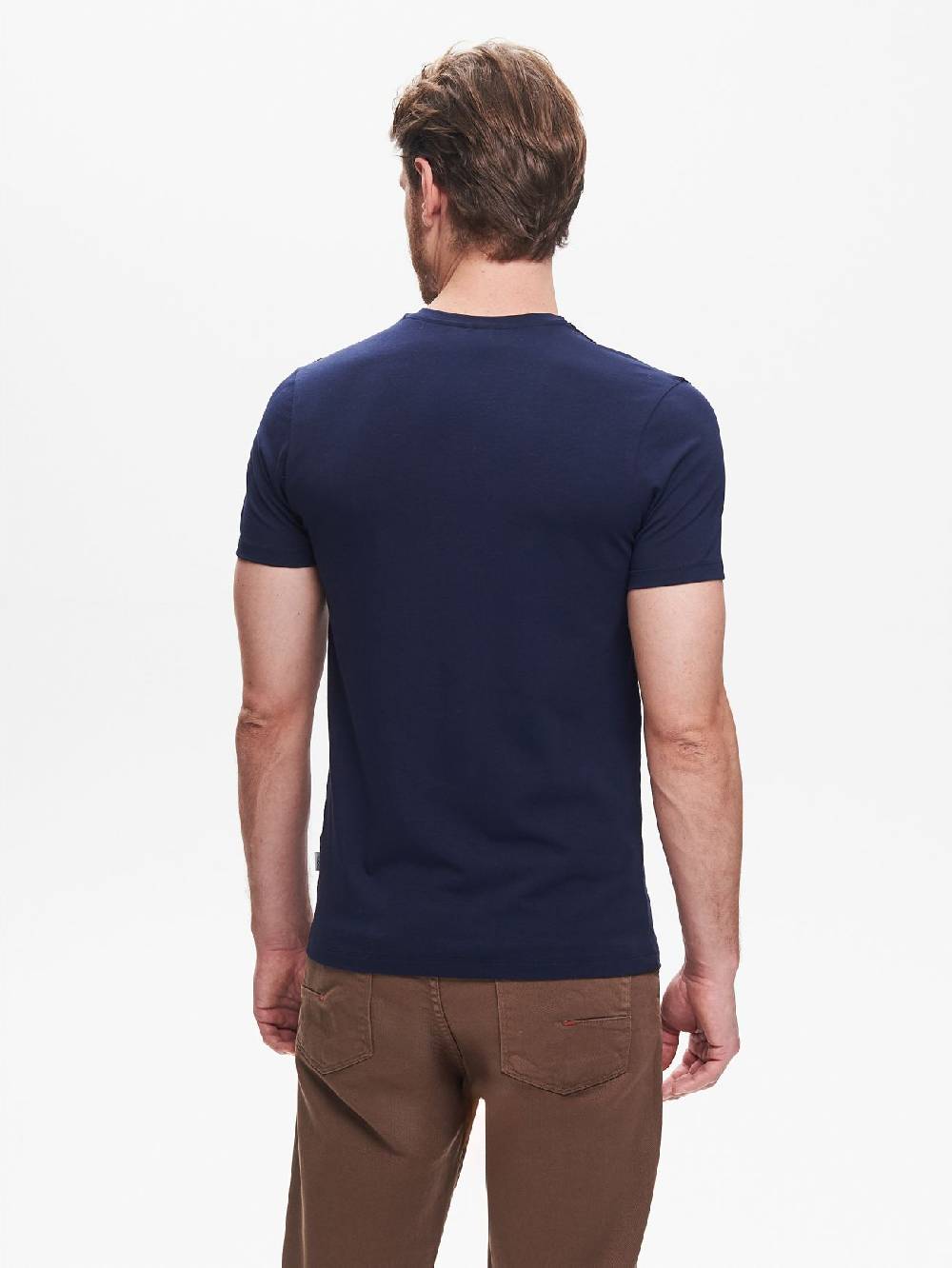 Rinascimento T-shirt Girocollo Uomo Blu QB24 Nuovo