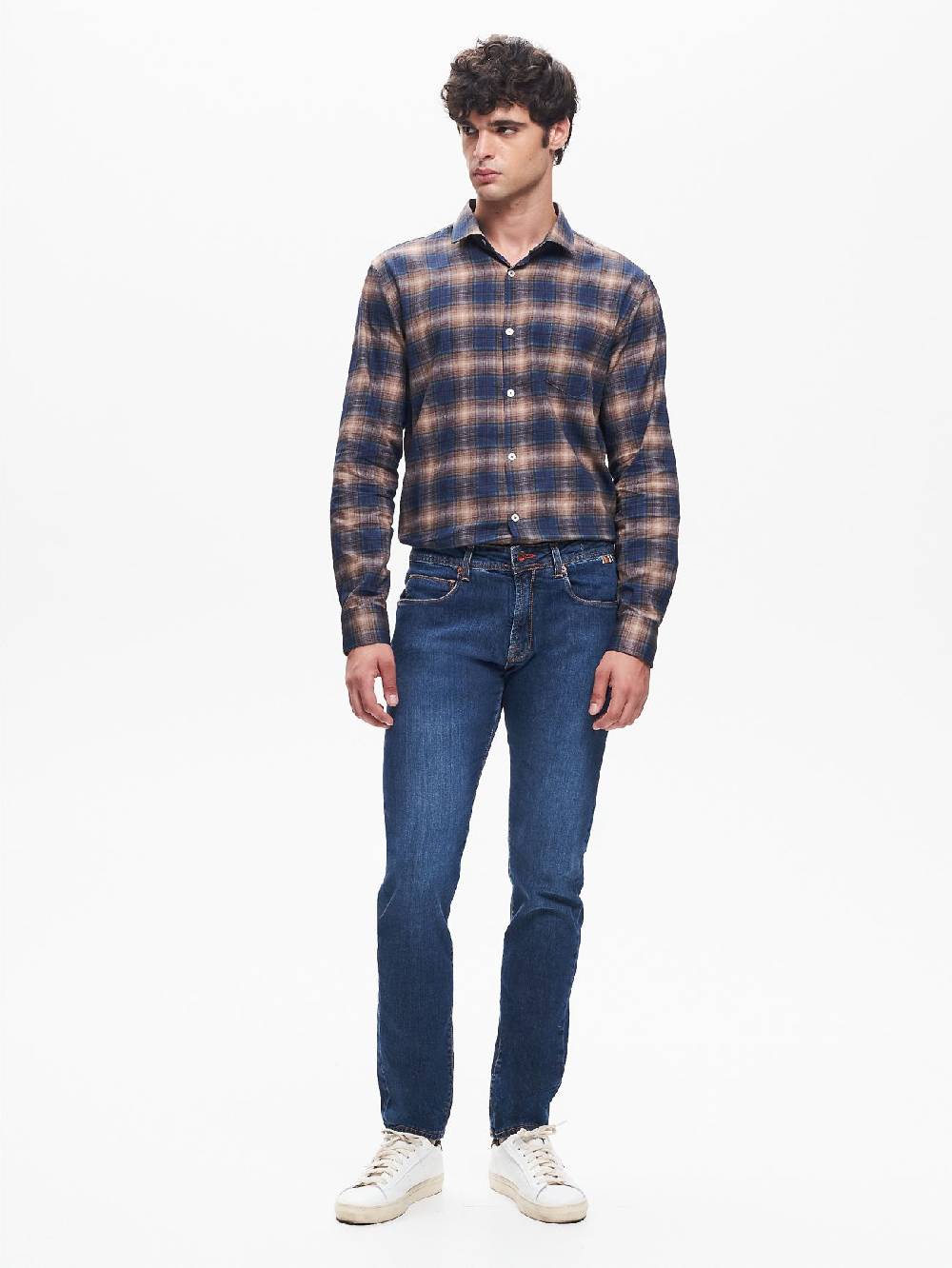 Rinascimento Jeans Slim-Fit Uomo Basic Blu QB24 Vendita