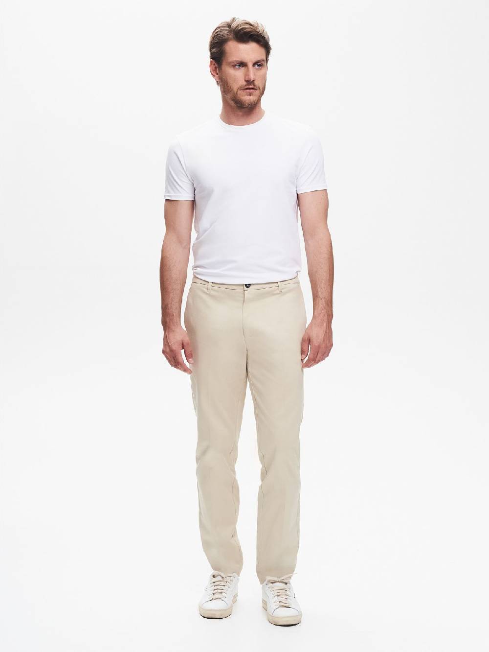 Rinascimento Pantaloni Regular-Fit Uomo in Gabardina QB24 Spedizione Gratuita