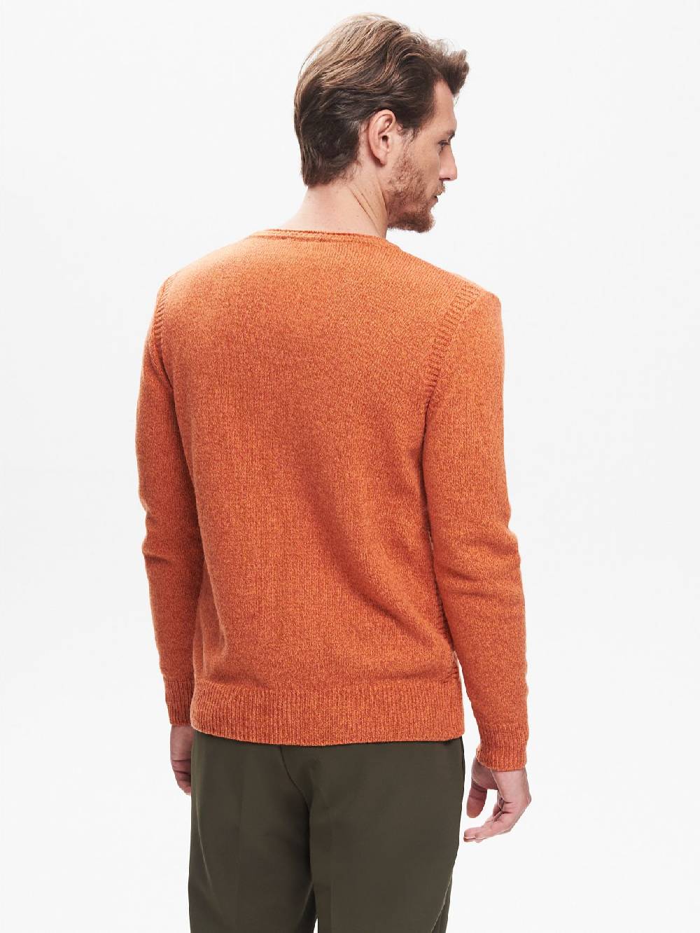 Rinascimento Maglia Girocollo Uomo Moulinè ArancioneQB24 Pezzi Unici