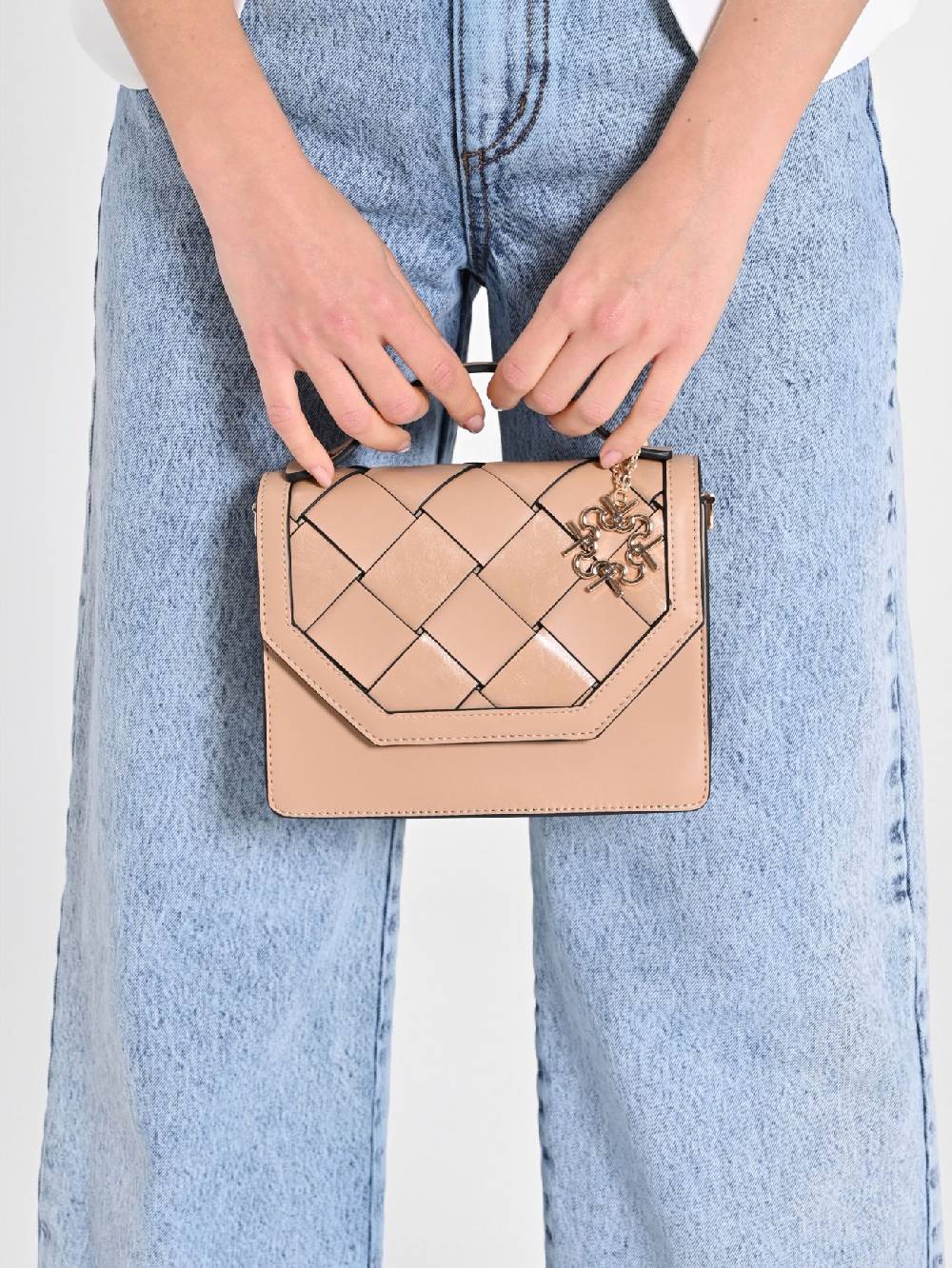 Rinascimento Mini Borsa Intrecciata In Vendita