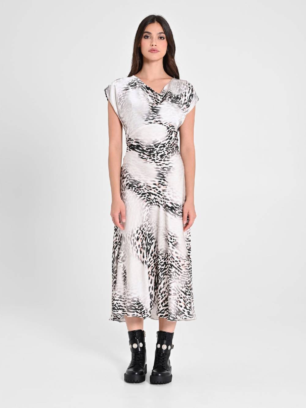 Rinascimento Abito Midi Animalier Vendita