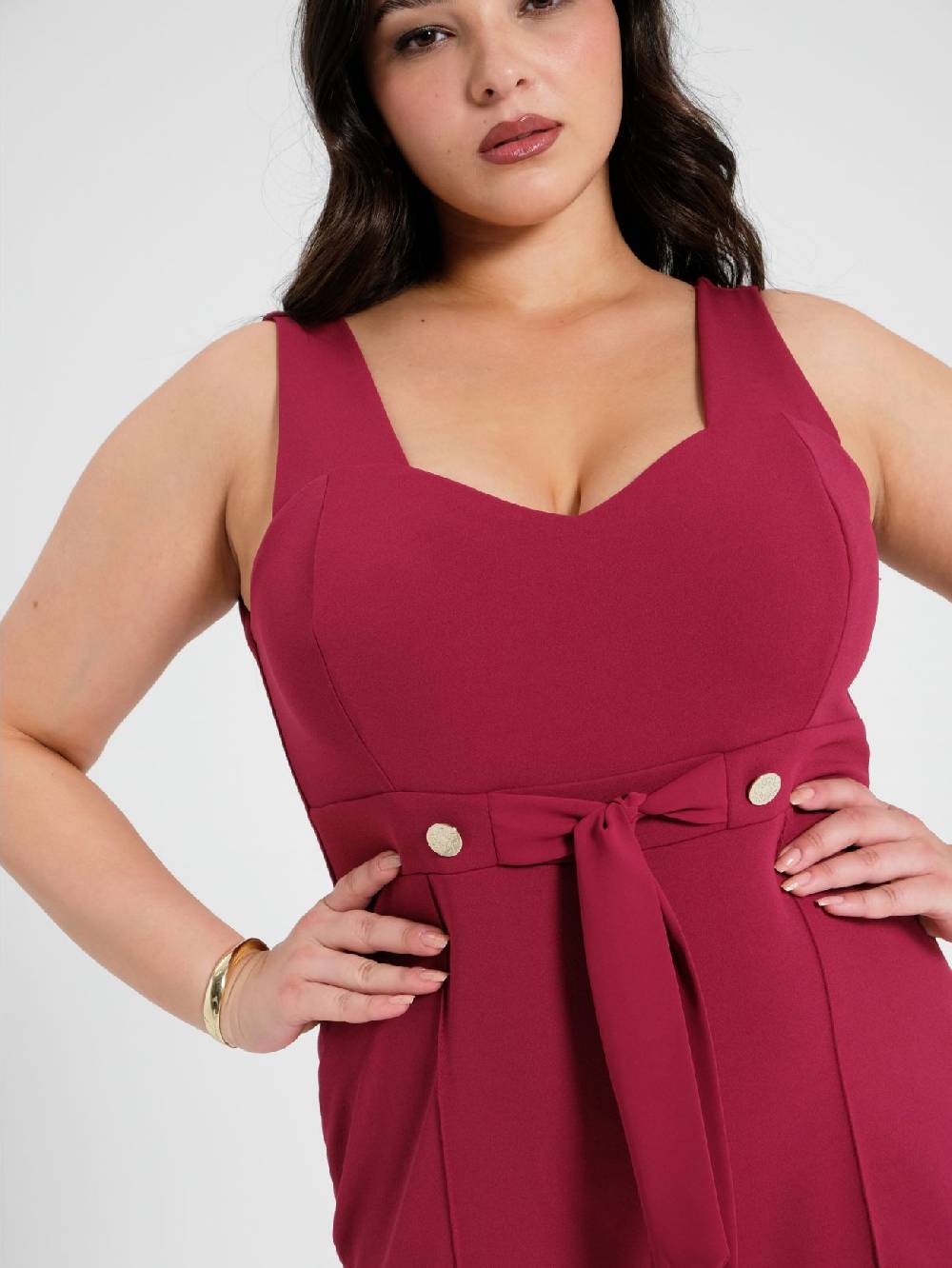 Rinascimento Tuta Curvy Bordeaux Vendita Economica