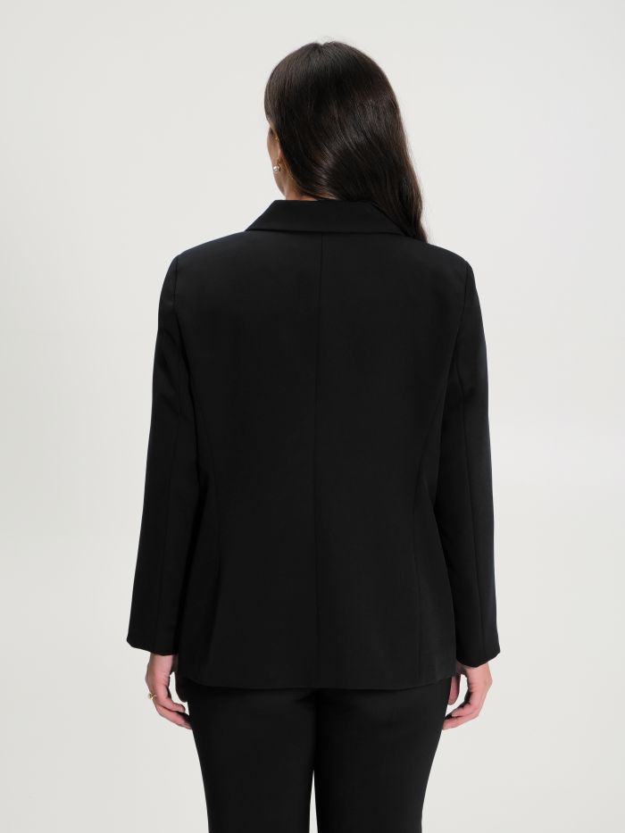 Rinascimento Giacca Curvy a Due Bottoni Nero In Saldo
