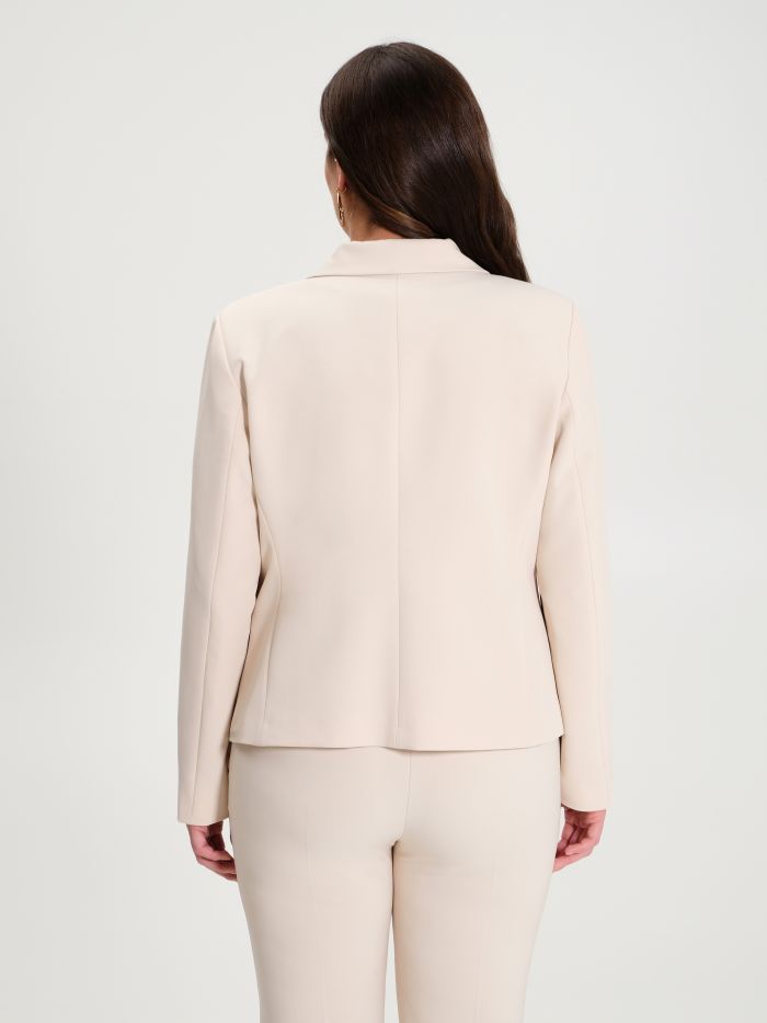 Rinascimento Giacca Curvy Monobottone Beige Moda