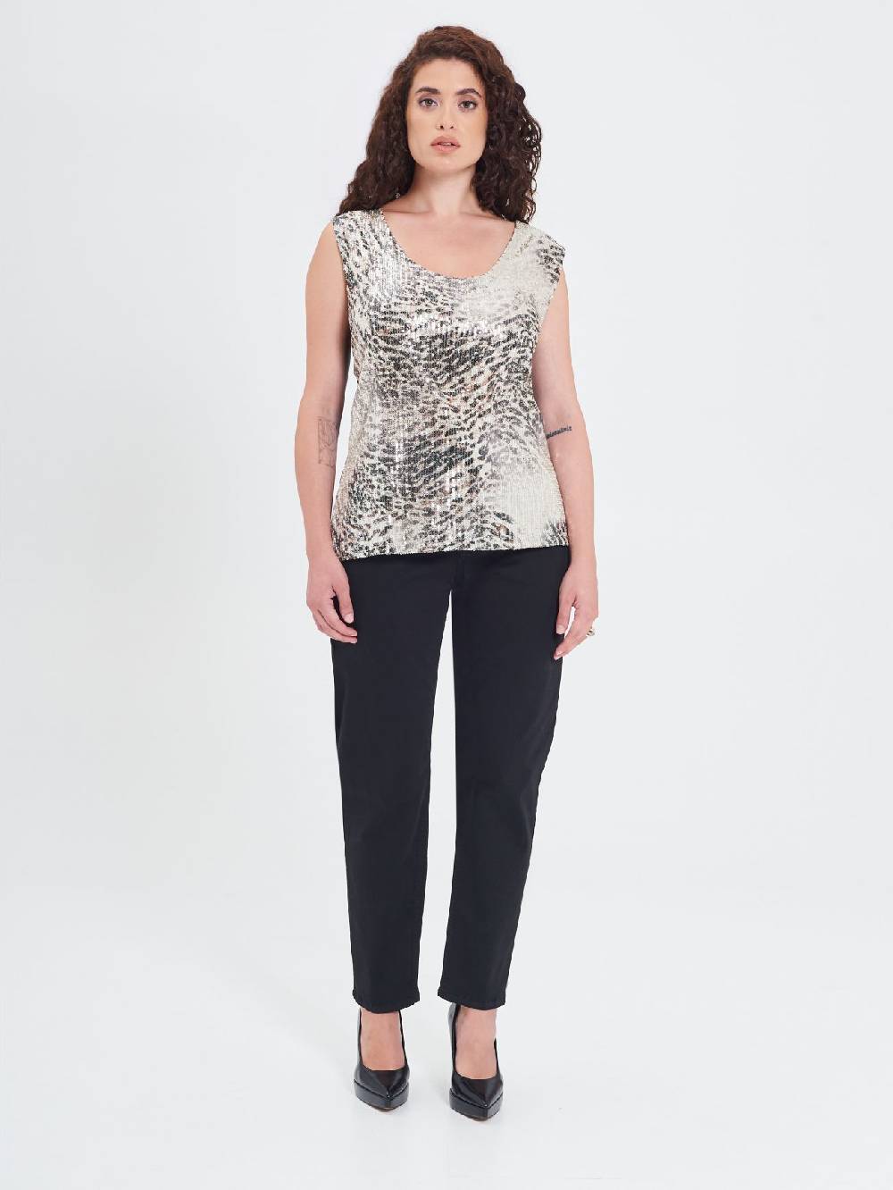 Rinascimento Top Curvy Animalier Qualità