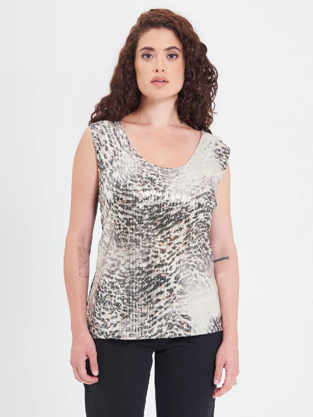 Rinascimento Top Curvy Animalier Qualità