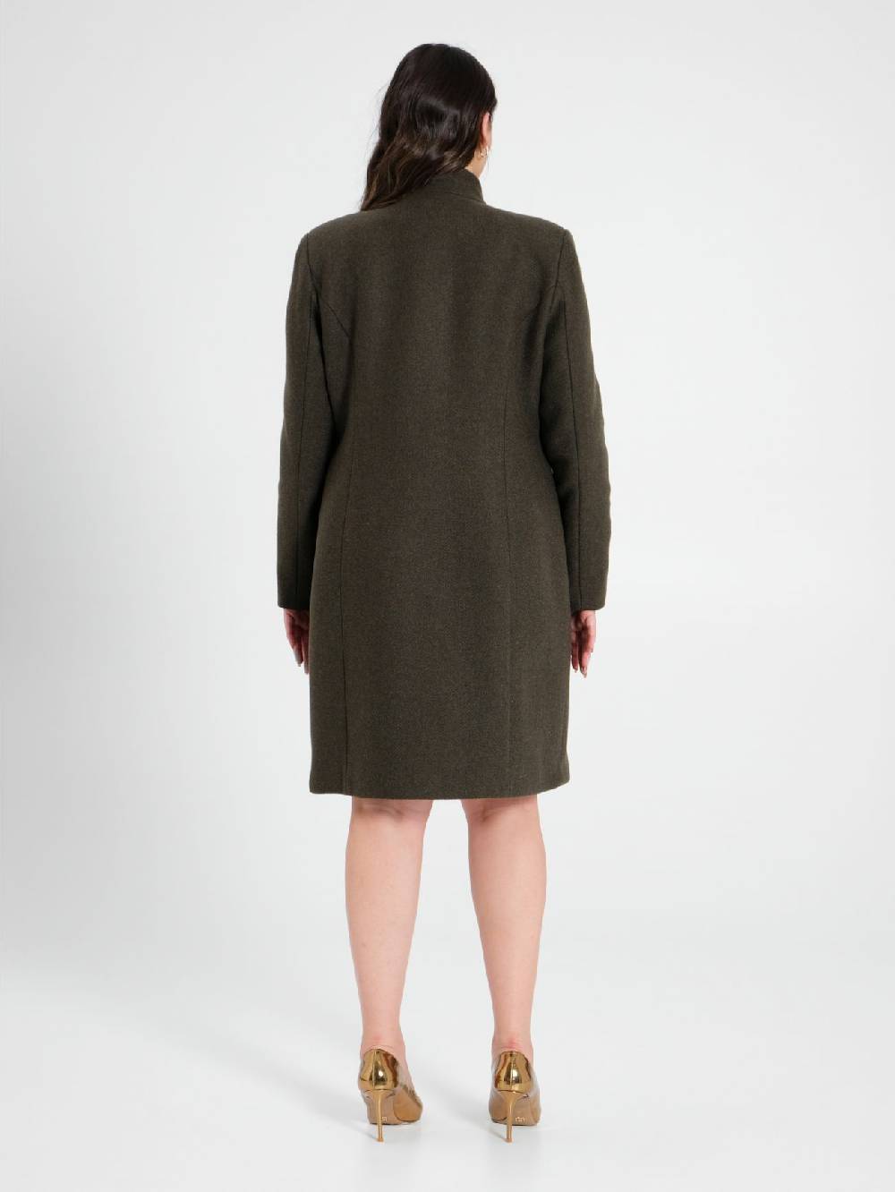 Rinascimento Cappotto Curvy Verde Muschio Qualità Garantita
