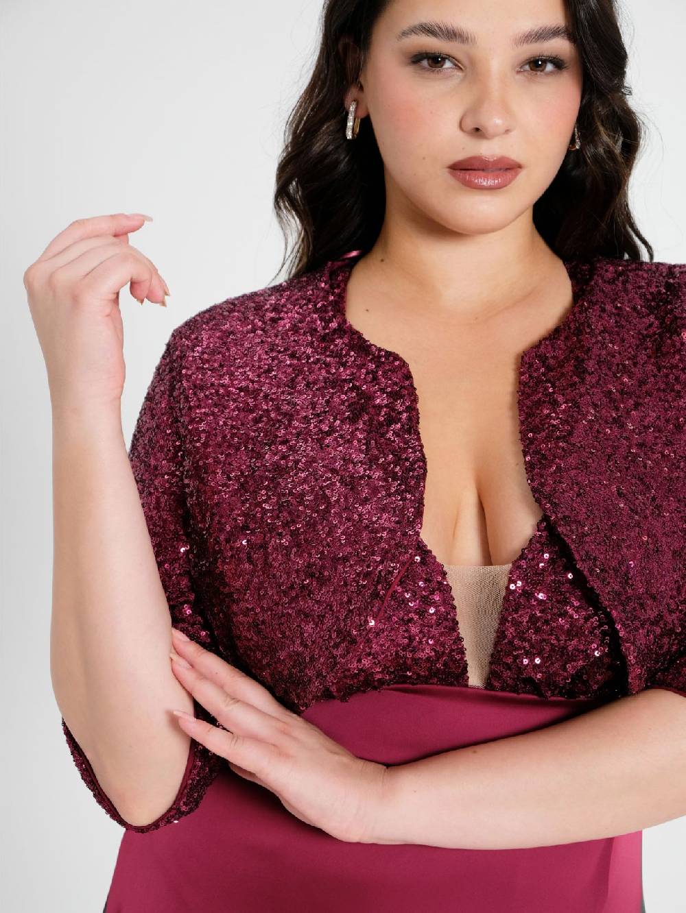 Rinascimento Coprispalle Curvy in Paillettes Affare Del Giorno