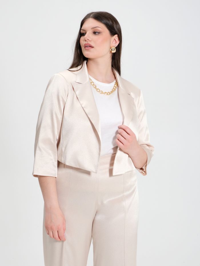 Rinascimento Giacca Curvy in Envers Satin Prezzo Ridotto