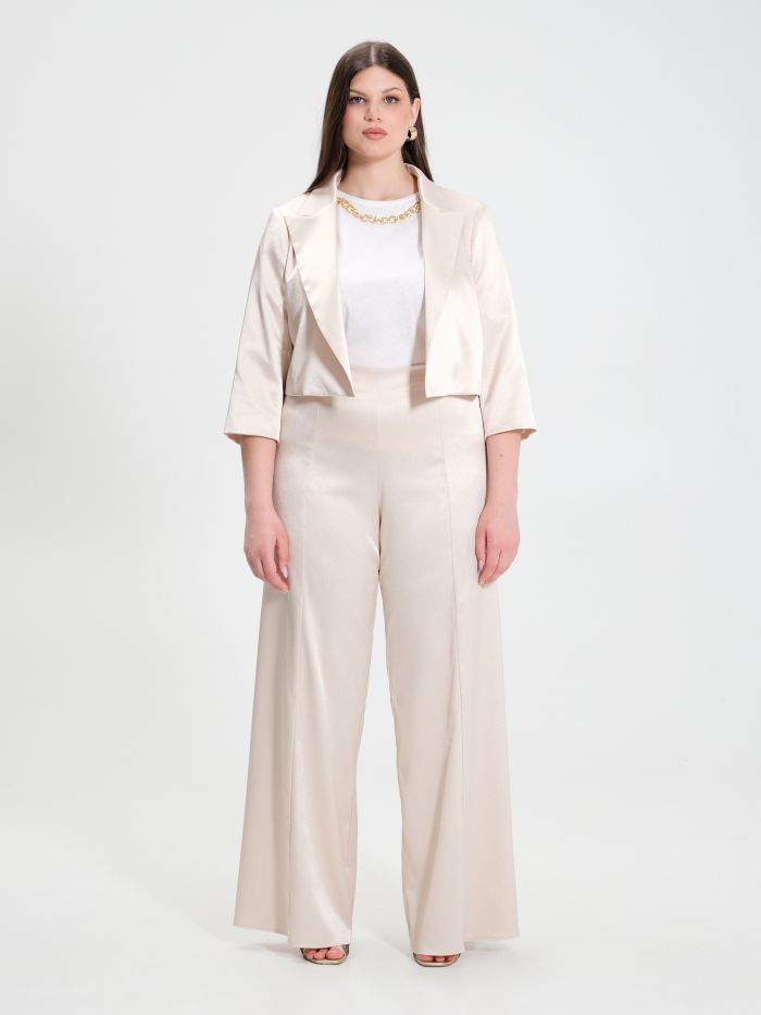 Rinascimento Giacca Curvy in Envers Satin Prezzo Ridotto