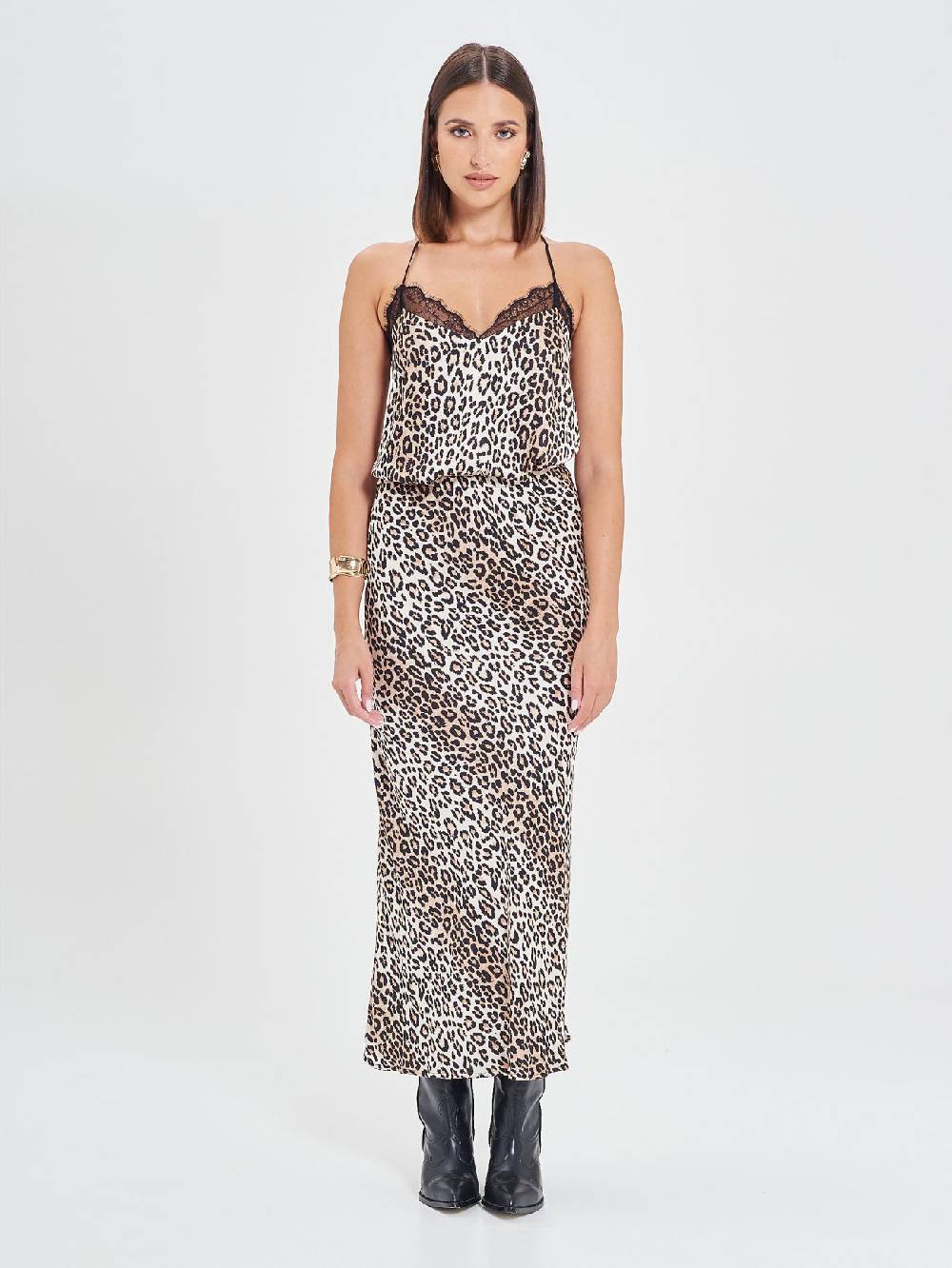 Rinascimento Top in Viscosa Animalier In Vendita
