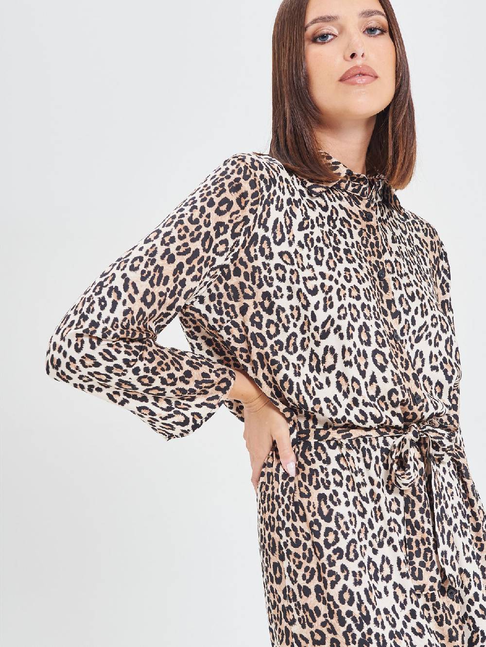 Rinascimento Chemisier in Viscosa Animalier Hotsell