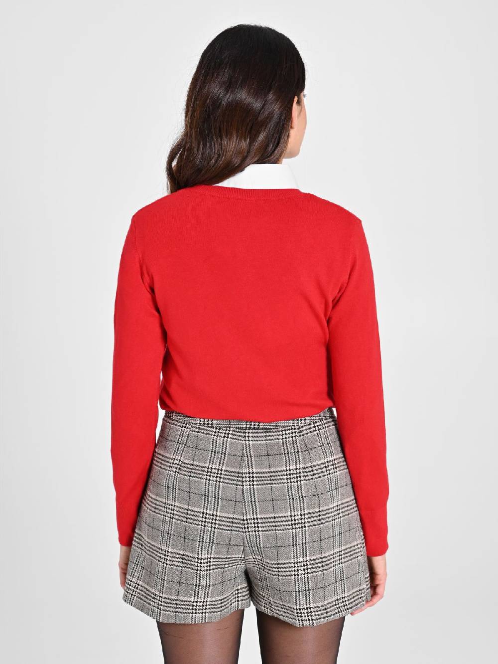 Rinascimento Maglia con Scollo a "V" Rossa Ecotec® Saldi Di Fabbrica