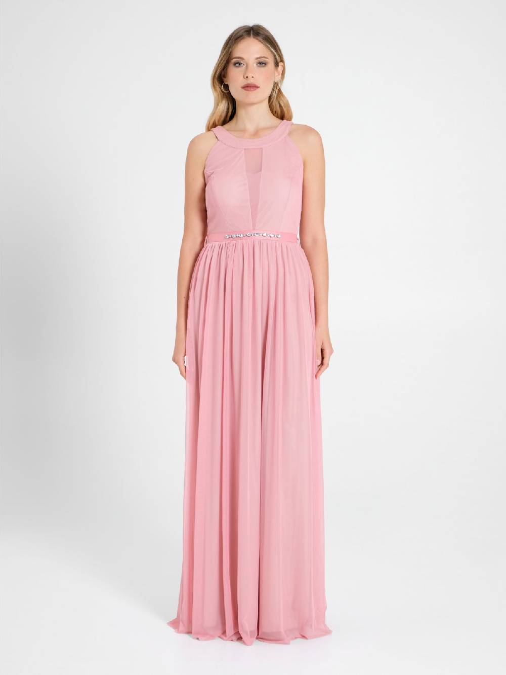 Rinascimento Abito in Tulle Rosa Antico Promozione Limitata