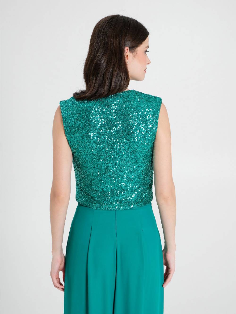Rinascimento Top Paillettes Vendita Calda