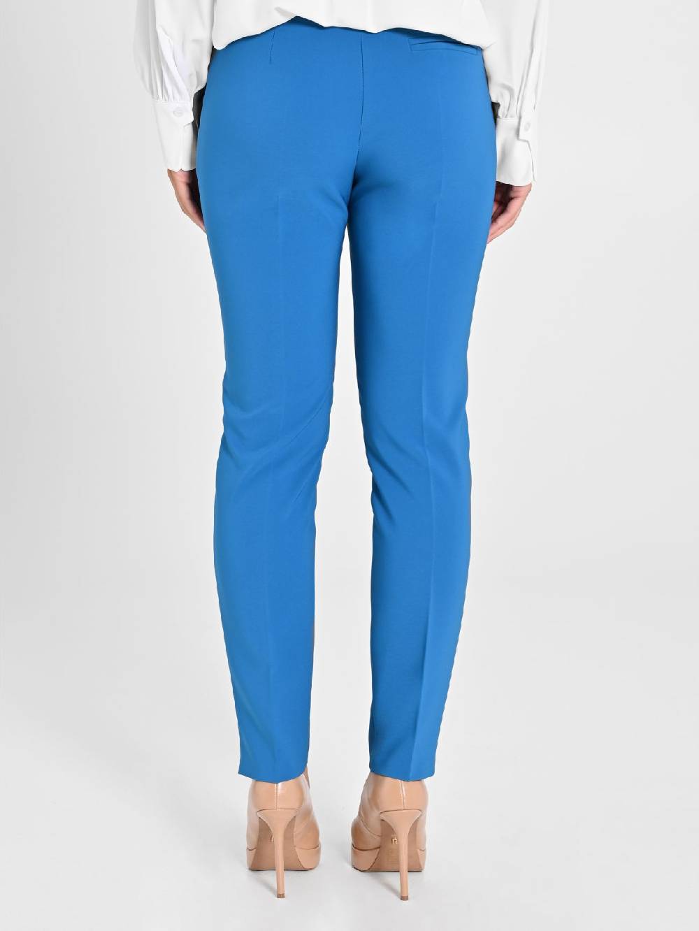 Rinascimento Pantaloni Straight in Tessuto Tecnico Blu Oceano 2025