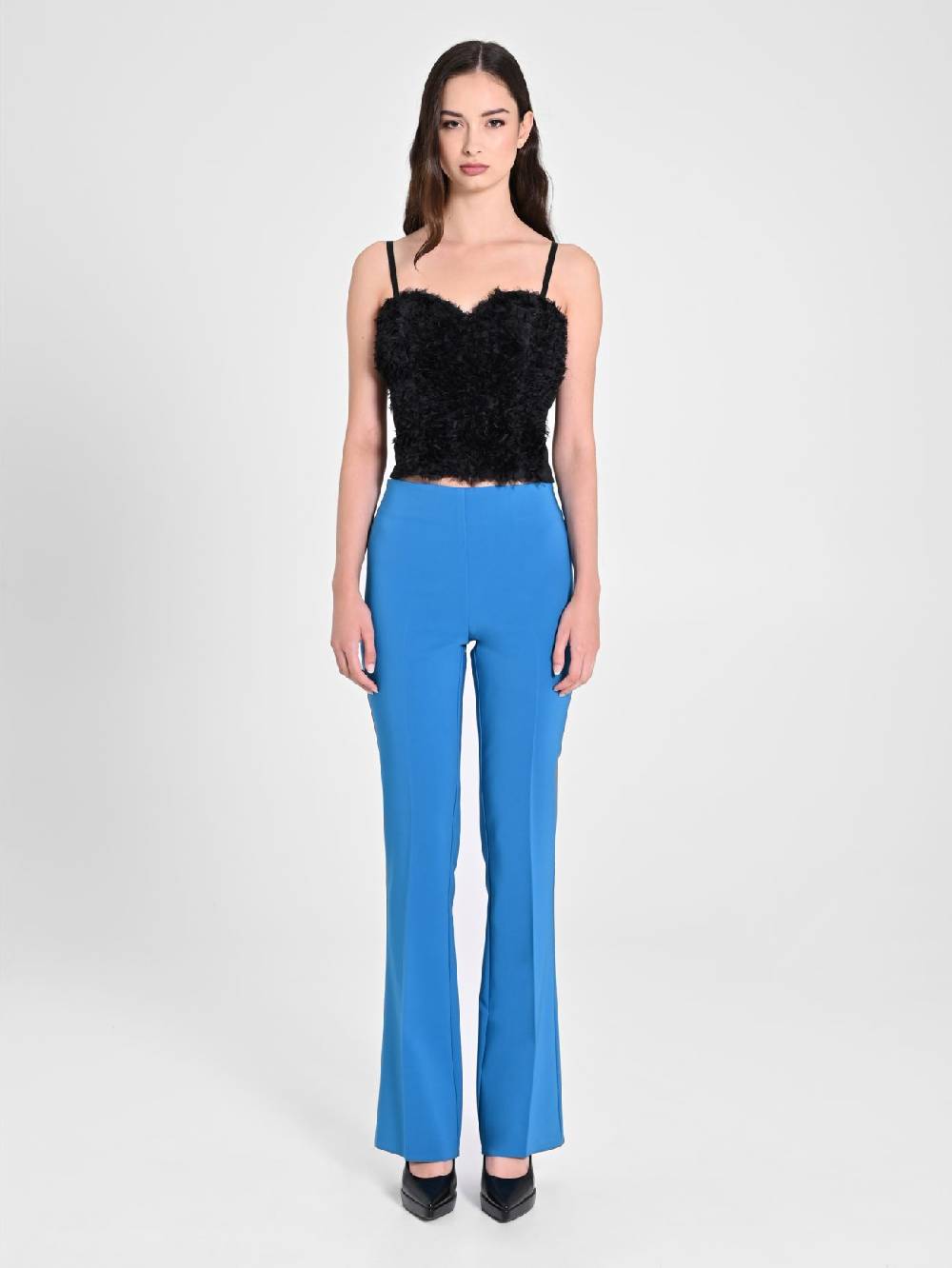 Rinascimento Top Rouches Tulle Nuovo