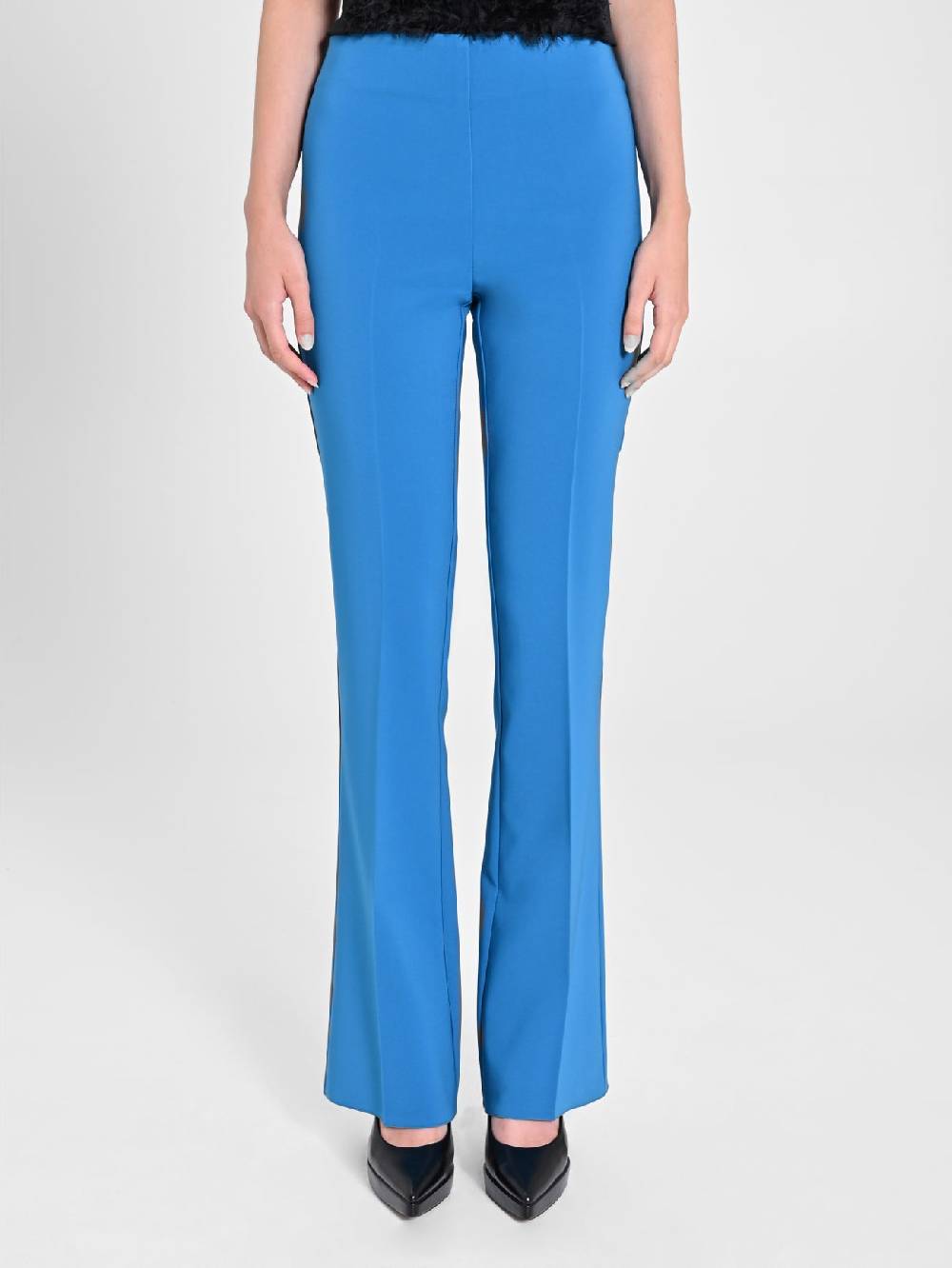 Rinascimento Pantalone Flared Blu Oceano Vendita