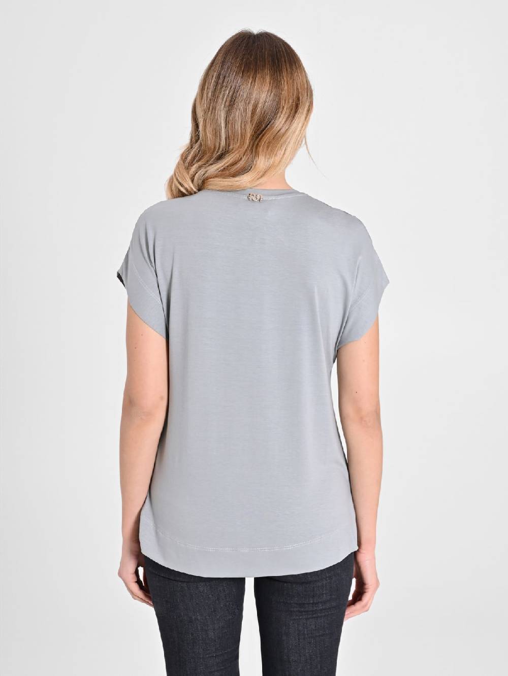 Rinascimento Blusa Envers Satin Grigia I Più Venduti