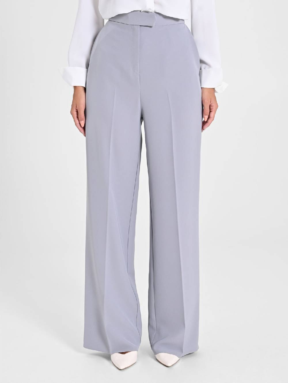 Rinascimento Pantalone Palazzo Grigio in Crepe Italy
