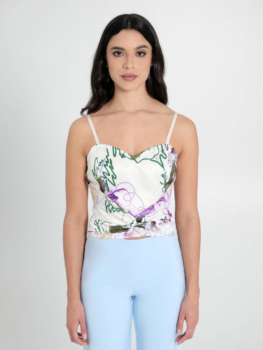 Rinascimento Top Bustier stampa Floreale Online