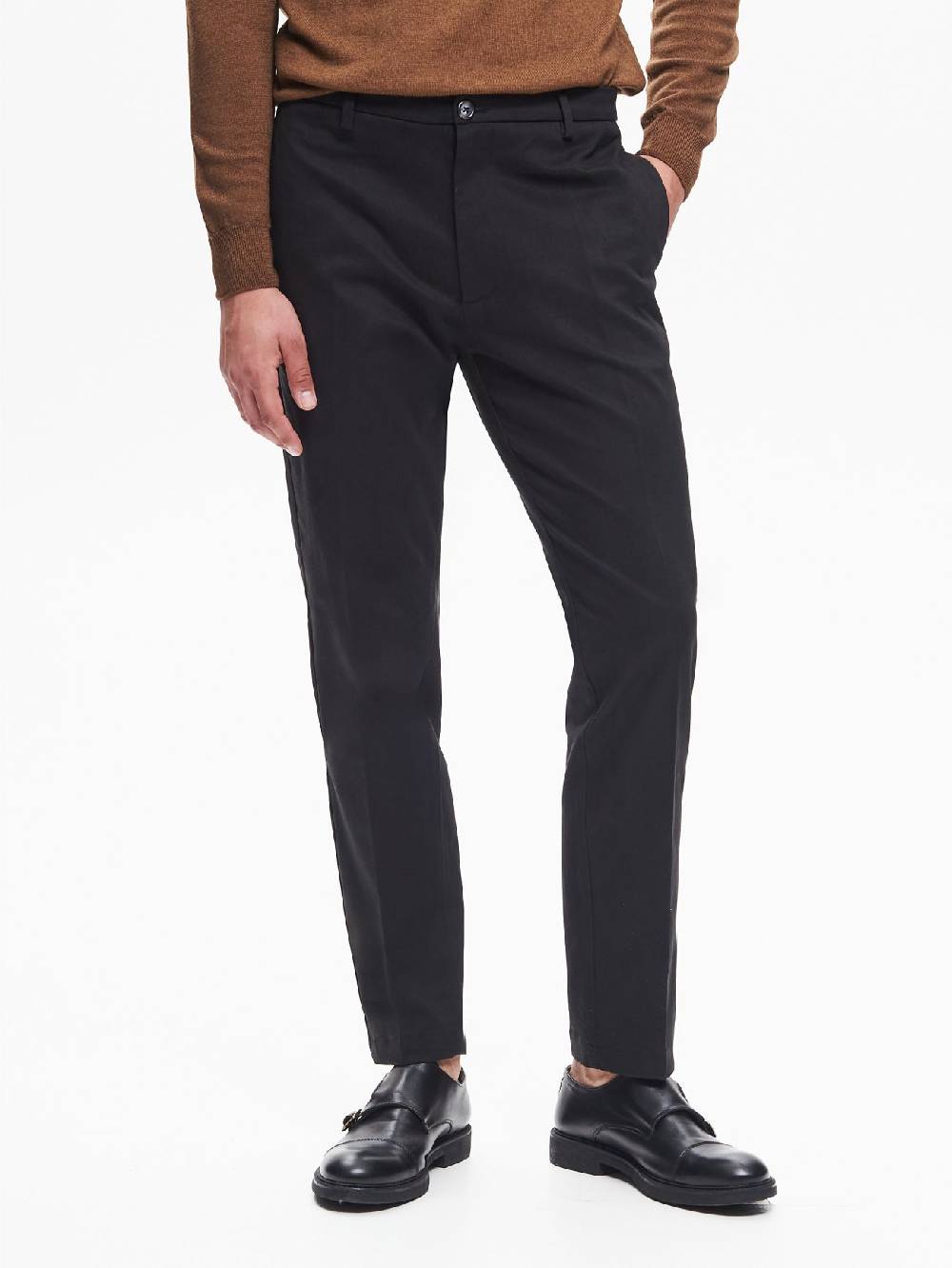 Rinascimento Pantaloni Regular-Fit Uomo in Gabardina QB24 Vendite Flash