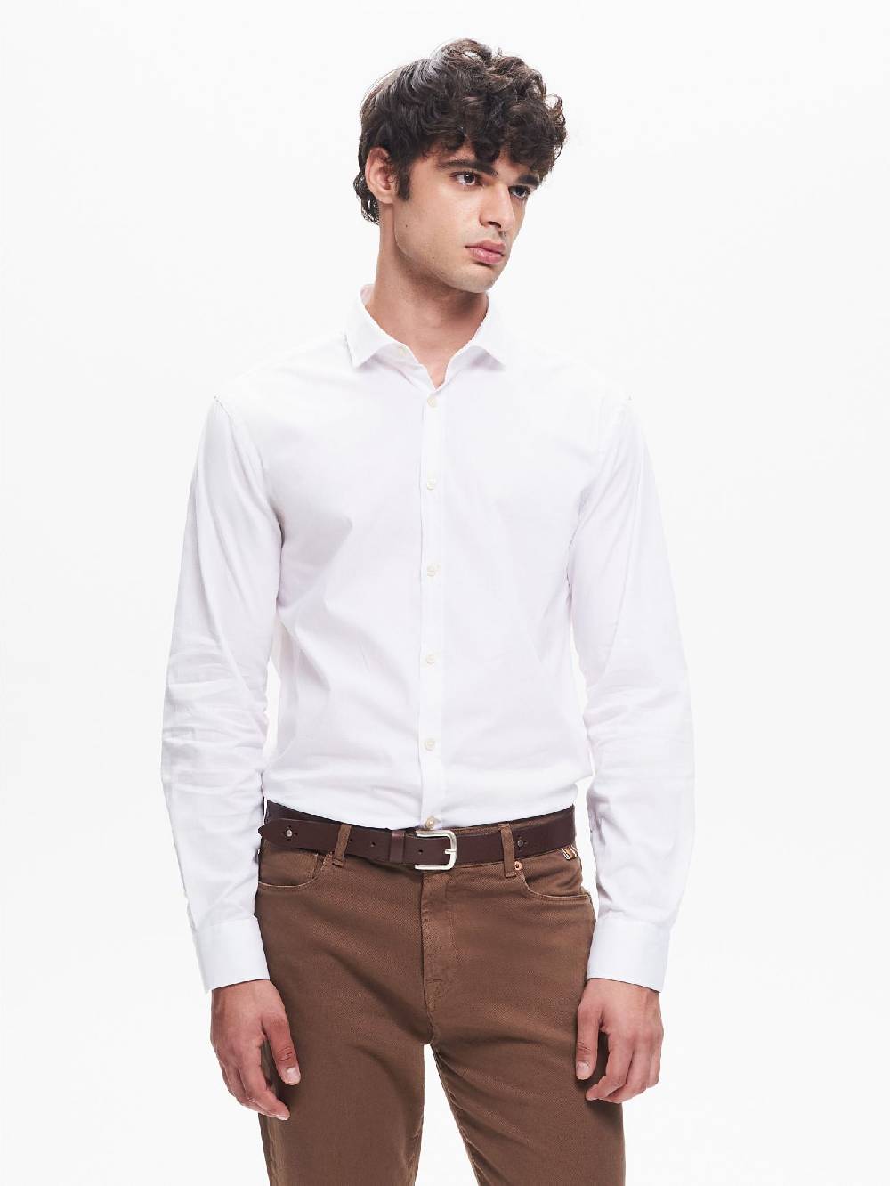 Rinascimento Camicia Popeline Uomo Collo alla Francese QB24 Moda